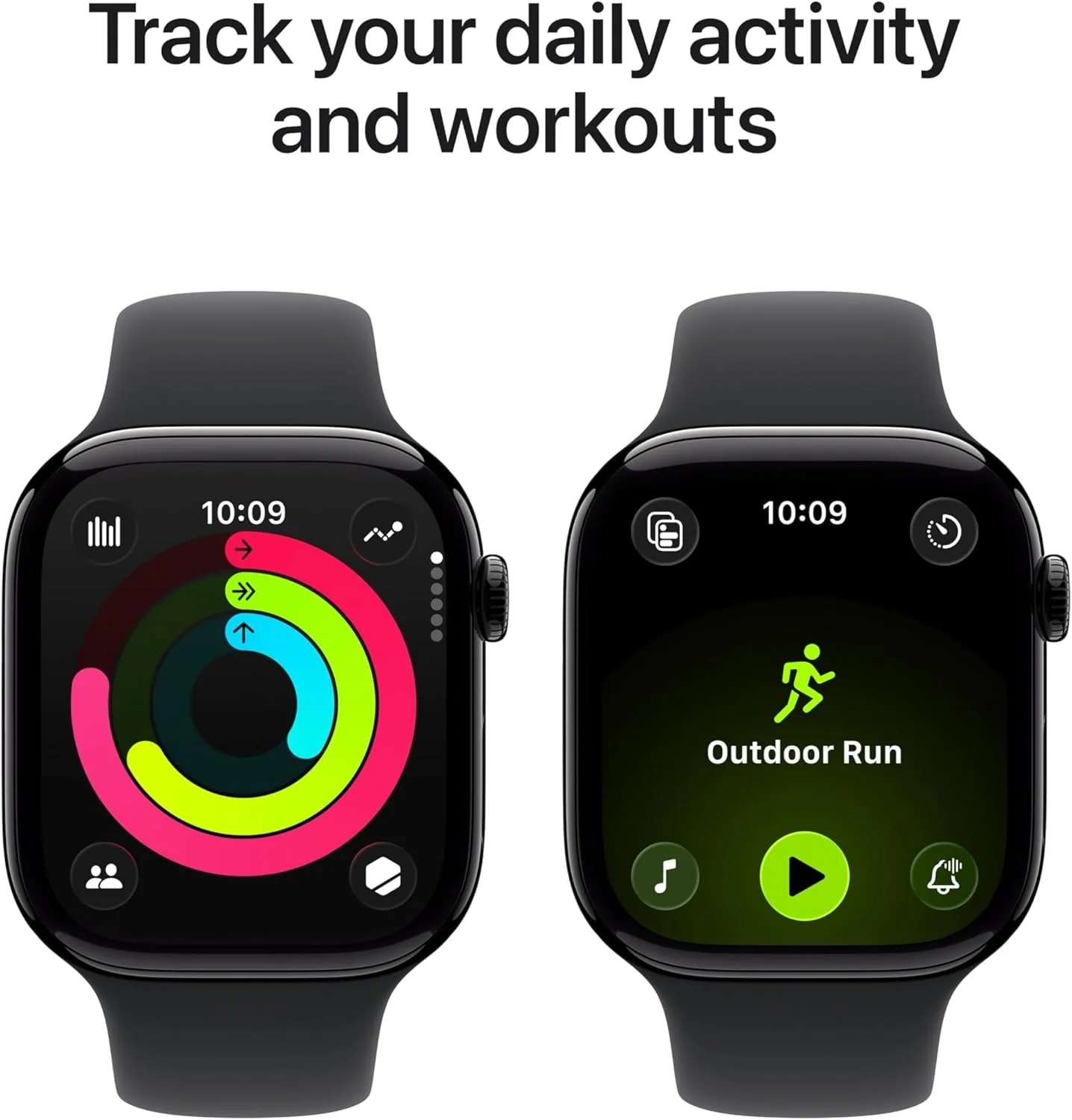 Apple Watch Series 11 Gps + Cellular 46Mm Jet Black Aluminium Case With Black Sport Band - M/L