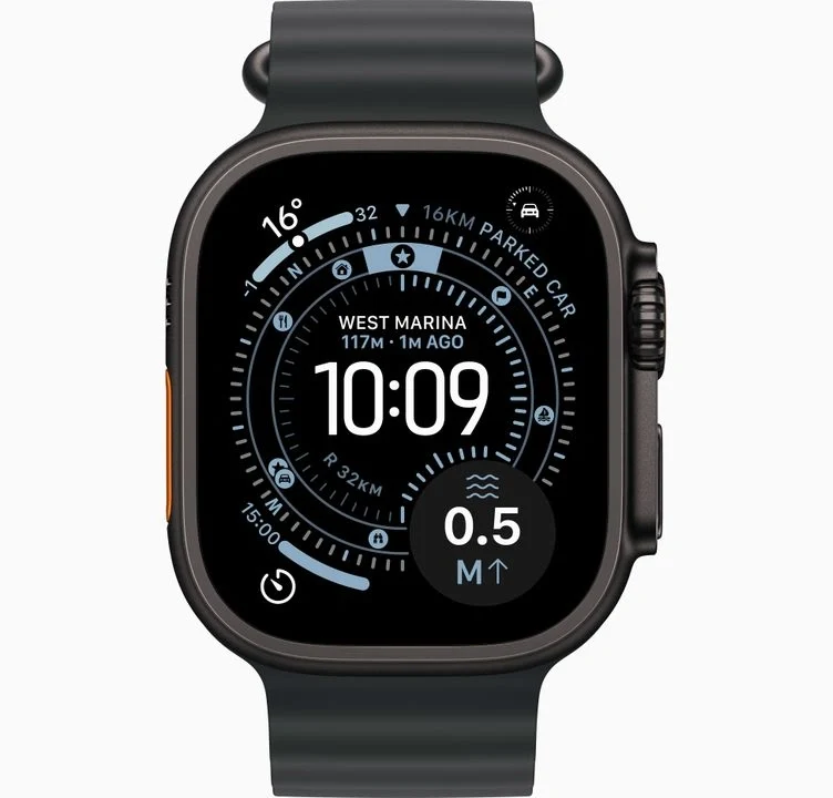 Apple Watch Ultra 3 Gps + Cellular 49Mm Black Titanium Case With Black Ocean Band