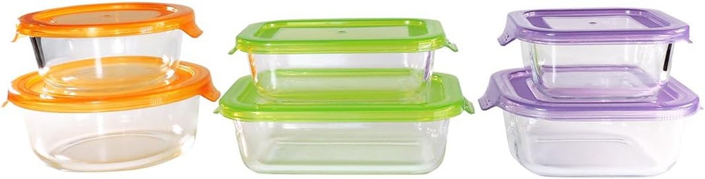 Westinghouse, 6-Piece Glass Container Set with Lids