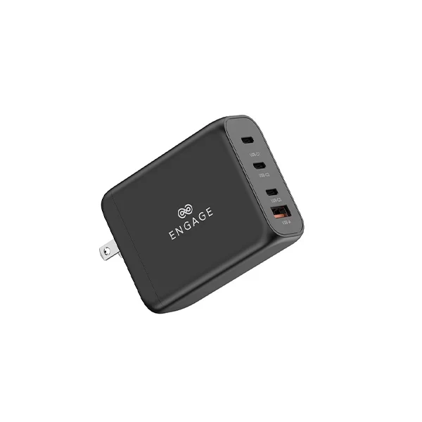 Engage, Power Adapter with Interchangeable UK/EU Plug & 4 Ports (100W)