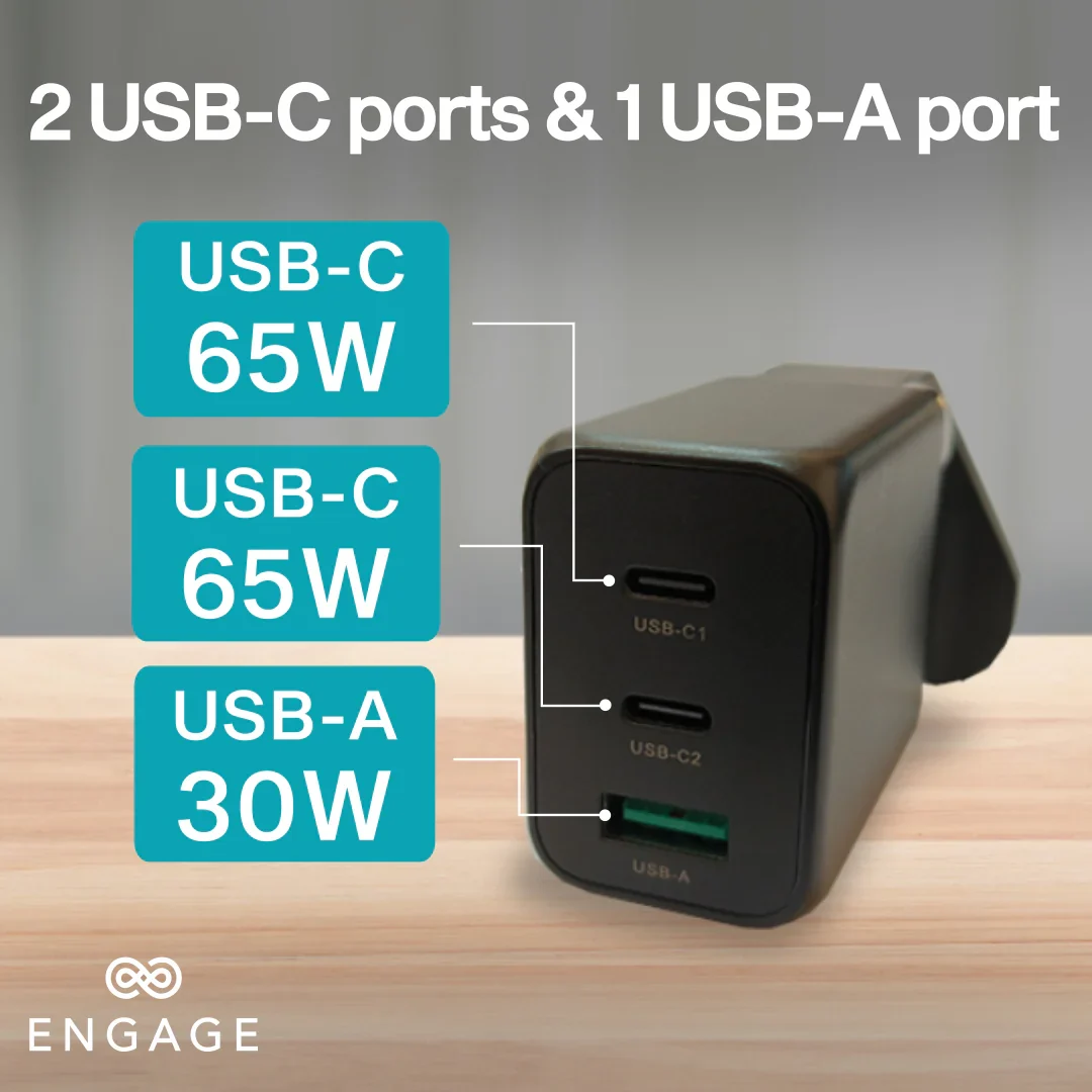 Engage, Charger/Adapter (65W) with GaN Technology
