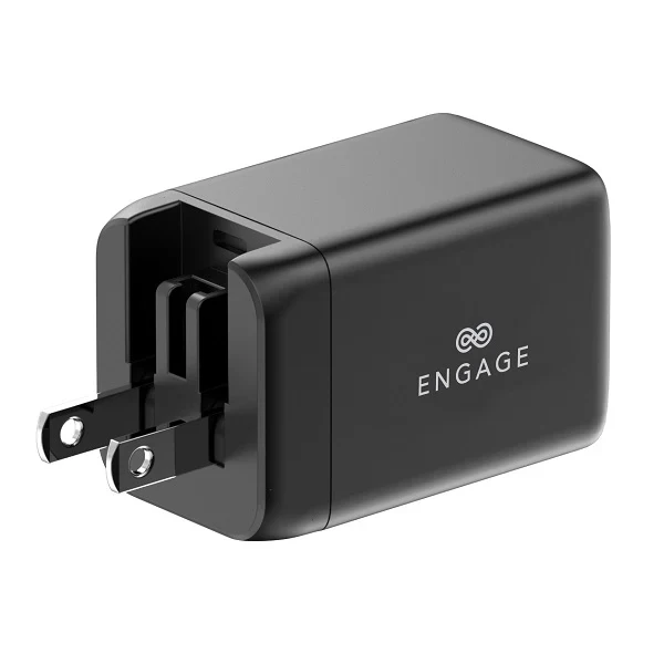 Engage, Dual Port Power Adapter (48W) with Interchangeable UK/EU Plug