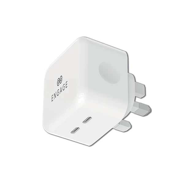 Engage, Dual USB-C Port Power Adapter (35W)