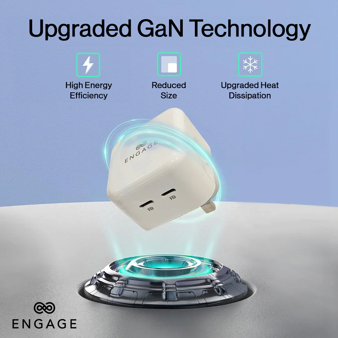 Engage, Dual USB-C Port Power Adapter (35W)