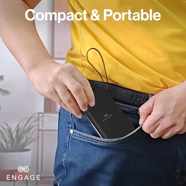 Engage, Hybrid 65W GaN Charger 10000mAh Power Bank