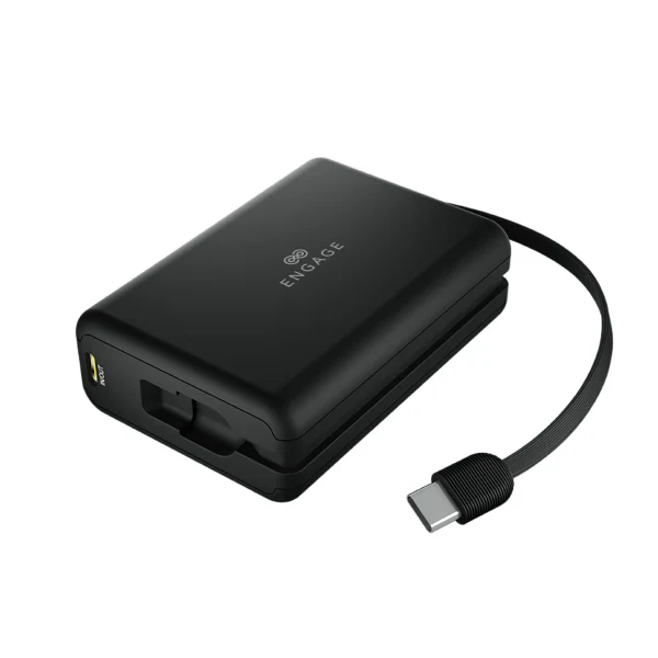 Engage, Compact Wireless Magnetic Power Bank (10000mAh) with USB-C Cable & LED Display (45W)