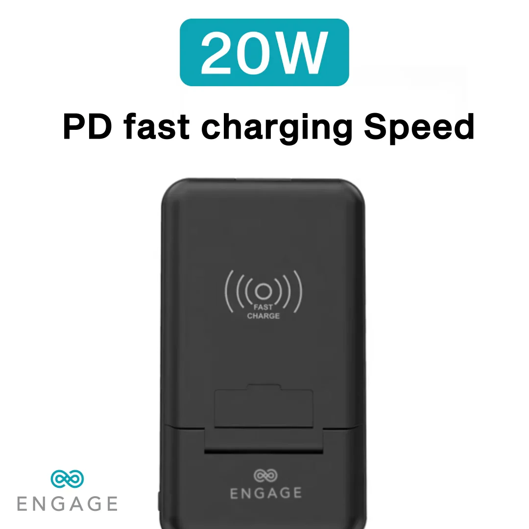 Engage, Wireless Power Bank (10000mAh), Multi-Functional Box