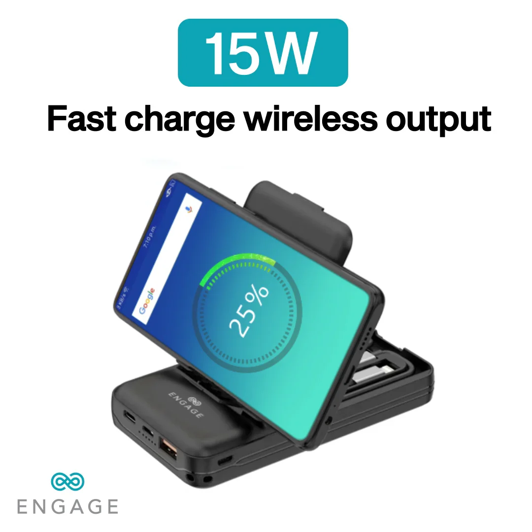 Engage, Wireless Power Bank (10000mAh), Multi-Functional Box