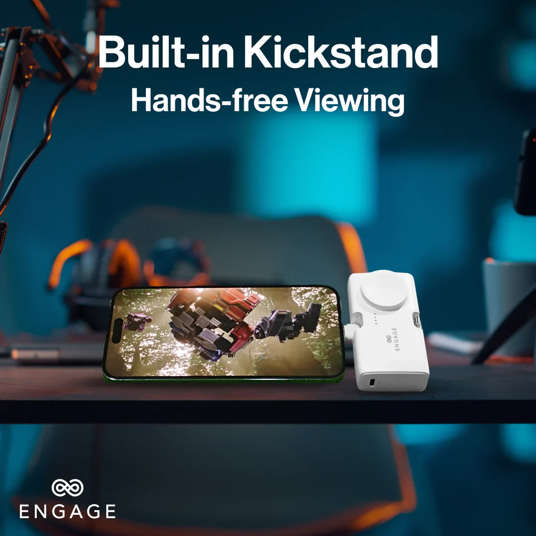 Engage, Portable Dual Port Lightning/USB-C & Watch Charging Power Bank (5000mAh)