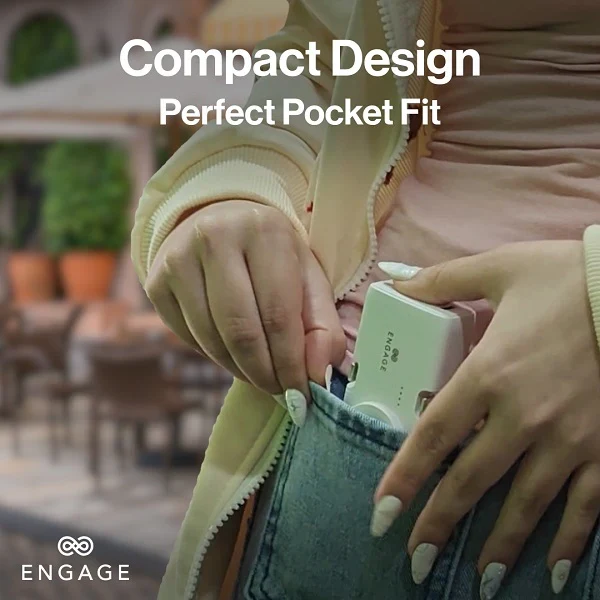 Engage, Portable Dual Port Lightning/USB-C & Watch Charging Power Bank (5000mAh)