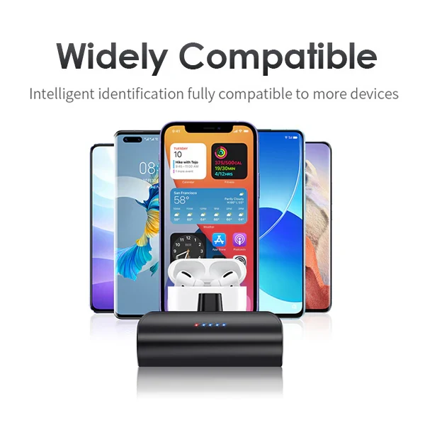 Engage, USB-C Ultra-Compact 5000 mAh Pocket Power Bank with Torch (18W)