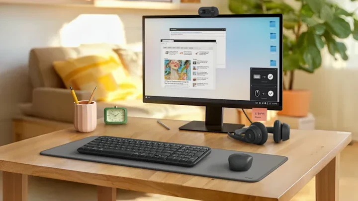 Logitech MK250, Compact Bluetooth Wireless Combo, Keyboard & Mouse, English/Arabic - Graphite
