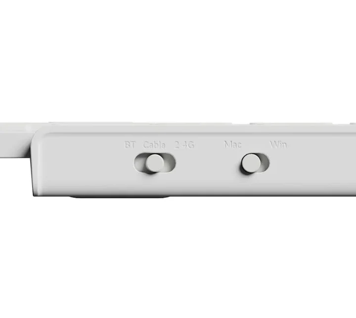 Keychron, B1 Pro Ultra-Slim Wireless 75% ZMK Custom Keyboard for Windows & Mac, English/Arabic - Ivory White