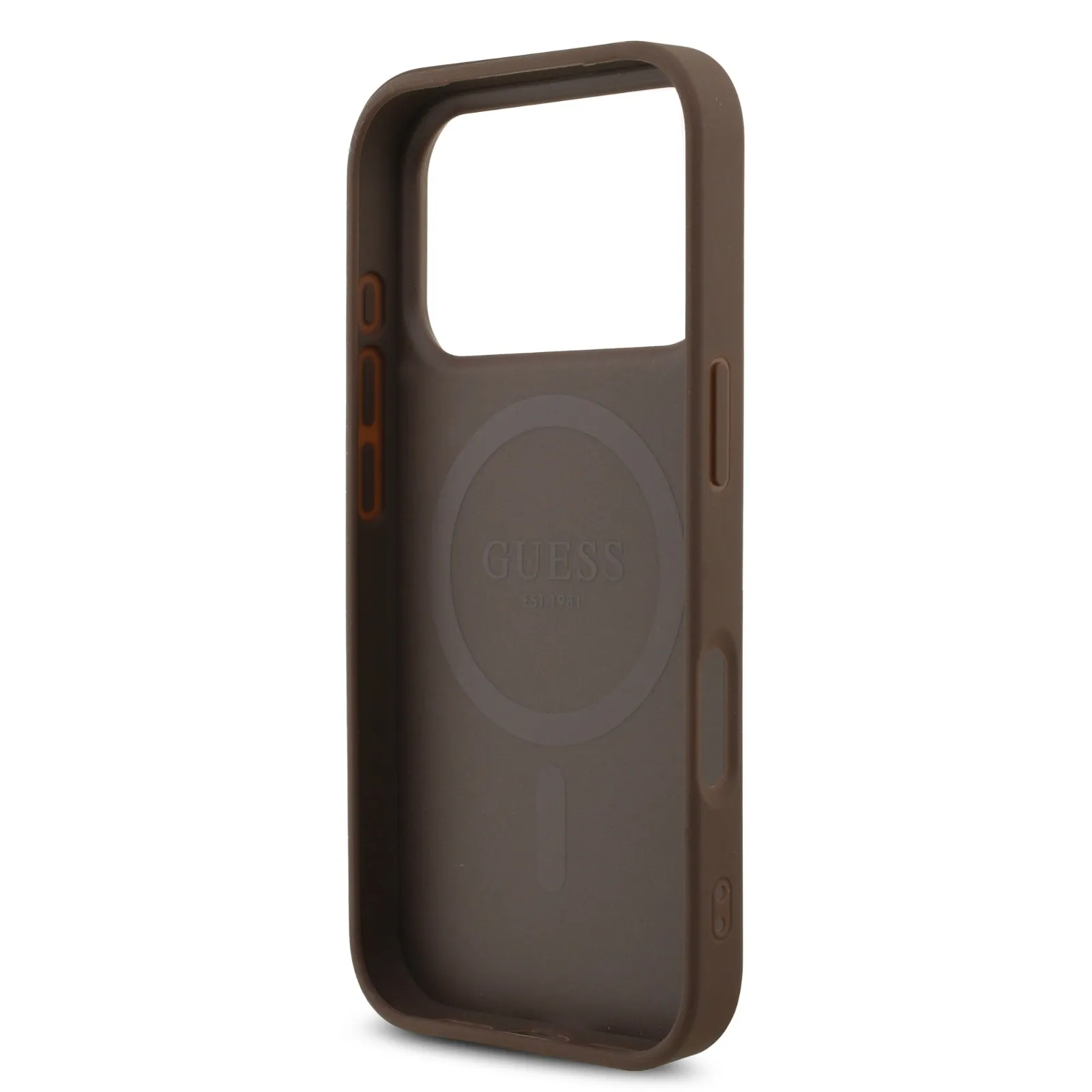 Guess, MagSafe 4G PU Leather Case with Small 4G Logo & Lanyard, iPhone 17 Pro