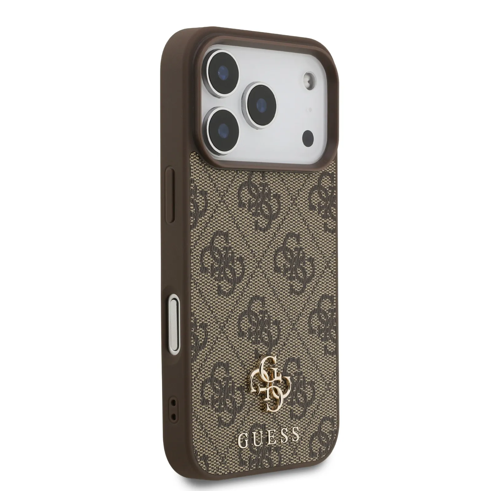 Guess, MagSafe 4G PU Leather Case with Small 4G & Classic Metal Logo, iPhone 17 Pro Max