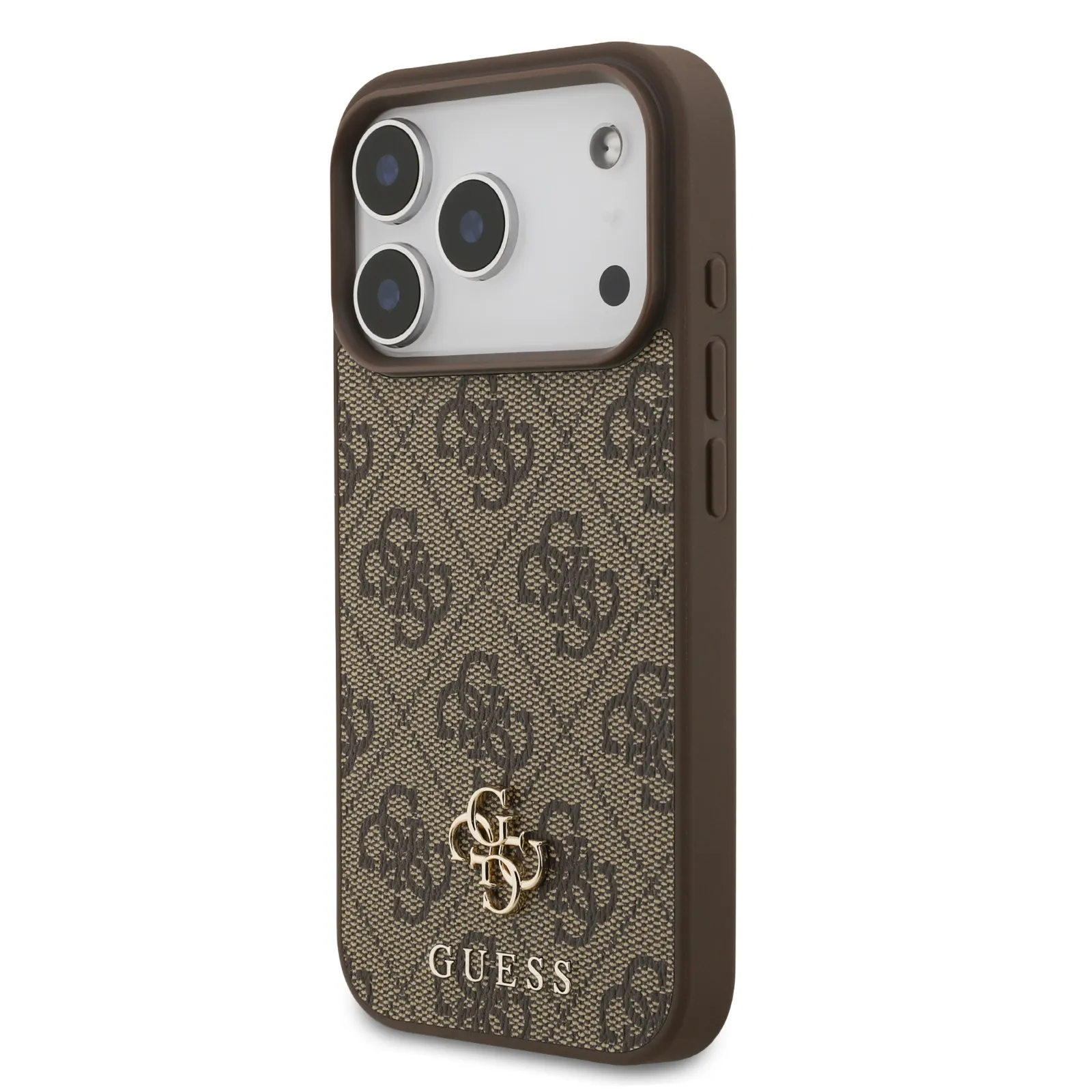 Guess, MagSafe 4G PU Leather Case with Small 4G & Classic Metal Logo, iPhone 17 Pro Max