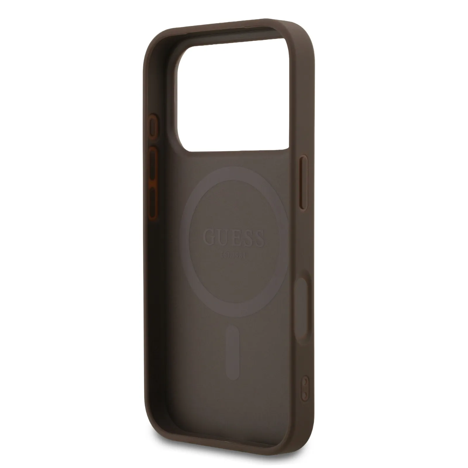 Guess, MagSafe 4G PU Leather Case with Small 4G & Classic Metal Logo, iPhone 17 Pro Max