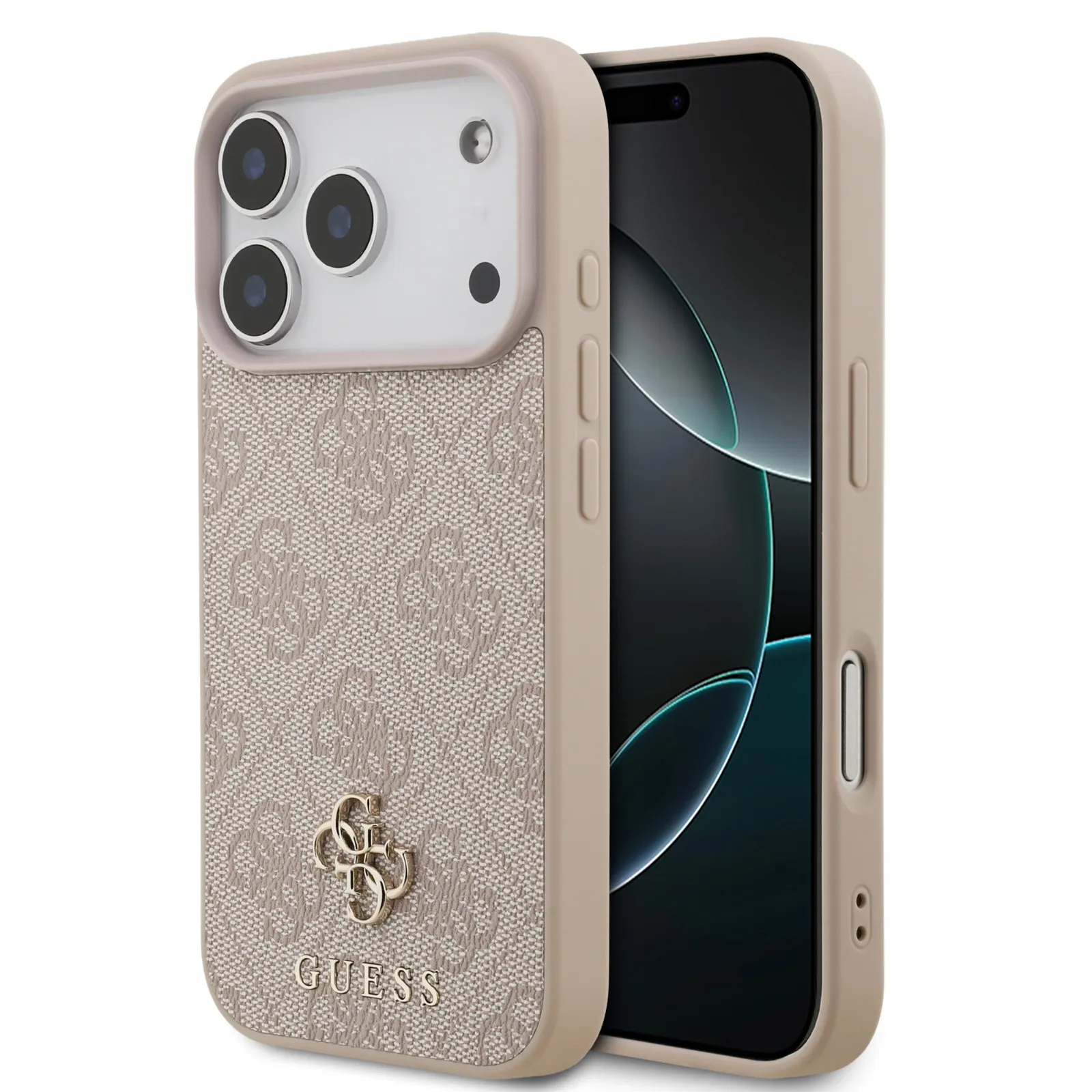Guess, MagSafe 4G PU Leather Case with Small 4G & Classic Metal Logo, iPhone 17 Pro