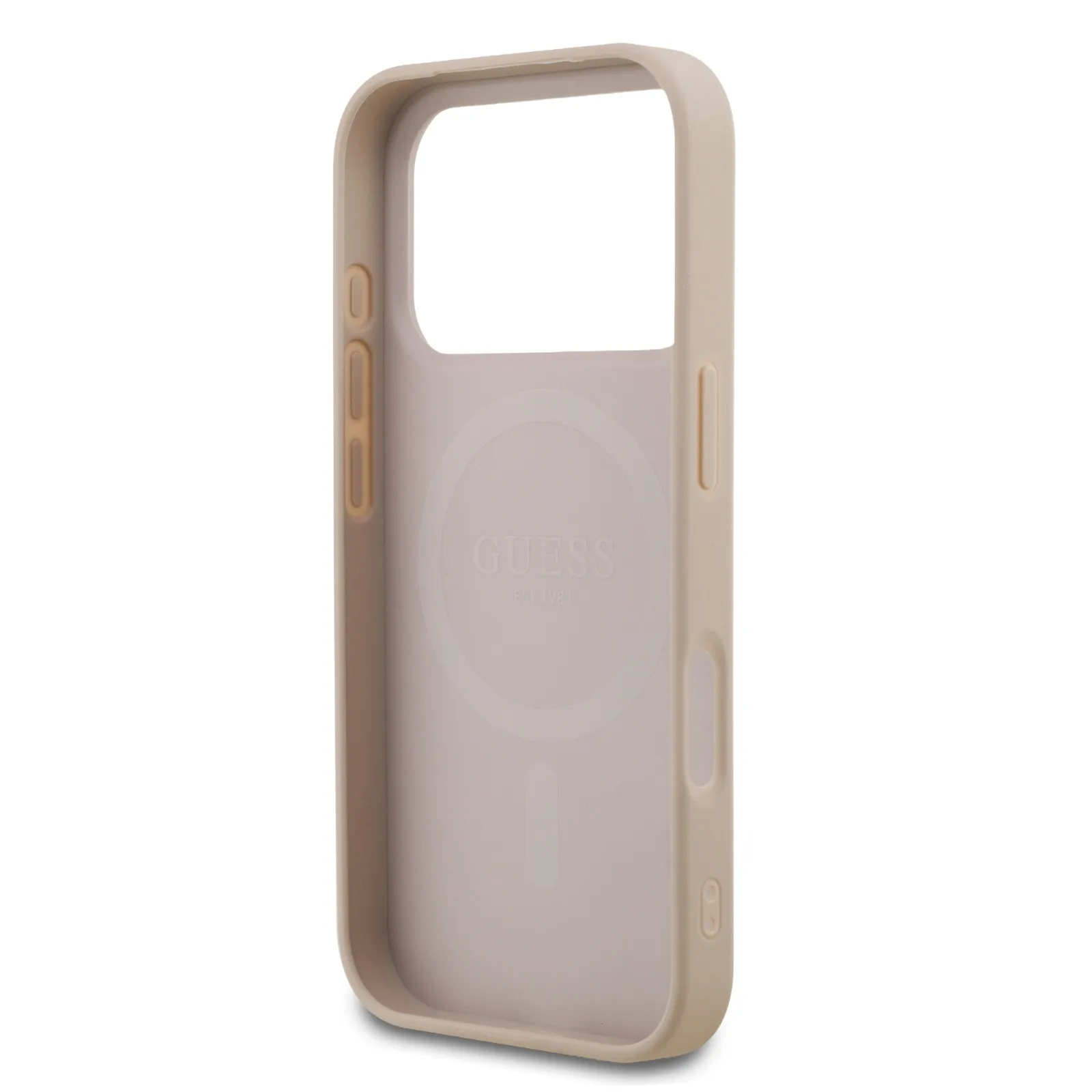 Guess, MagSafe 4G PU Leather Case with Small 4G & Classic Metal Logo, iPhone 17 Pro
