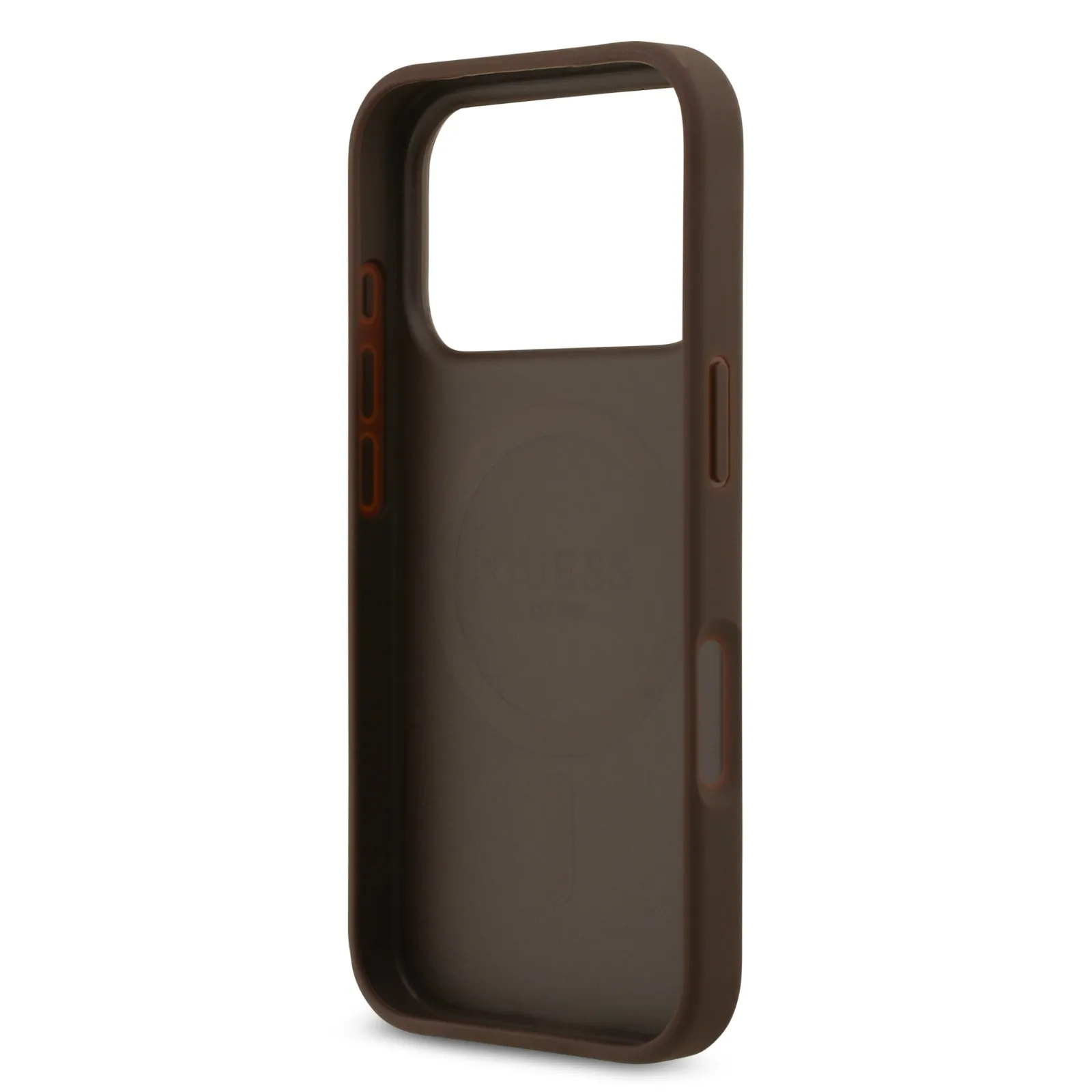 Guess, MagSafe 4G PU Leather Case with Round Patch & Classic Logo, iPhone 17 Pro Max