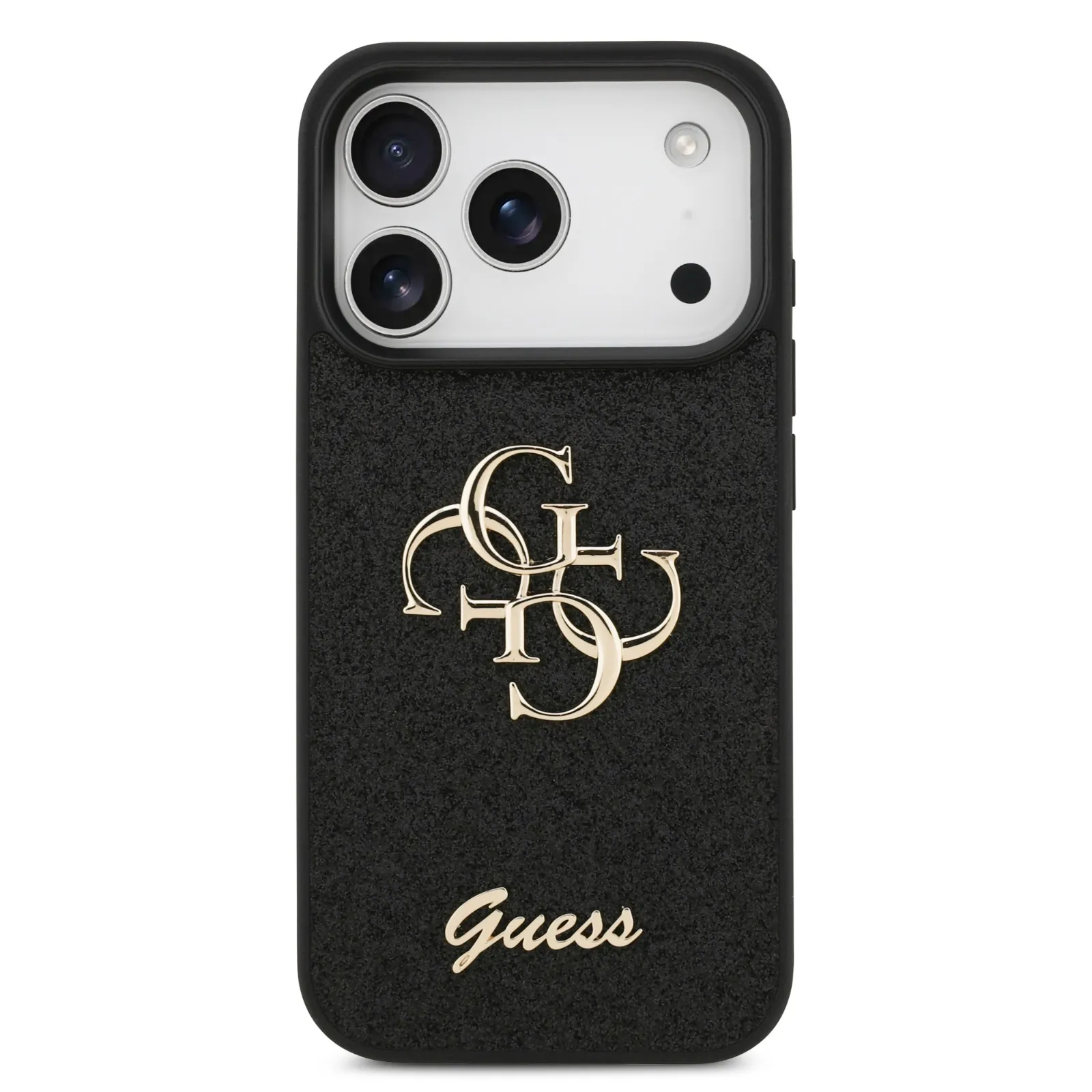Guess, PU Glitter Case With Big 4G Metal Logo, iphone 17 Pro Max