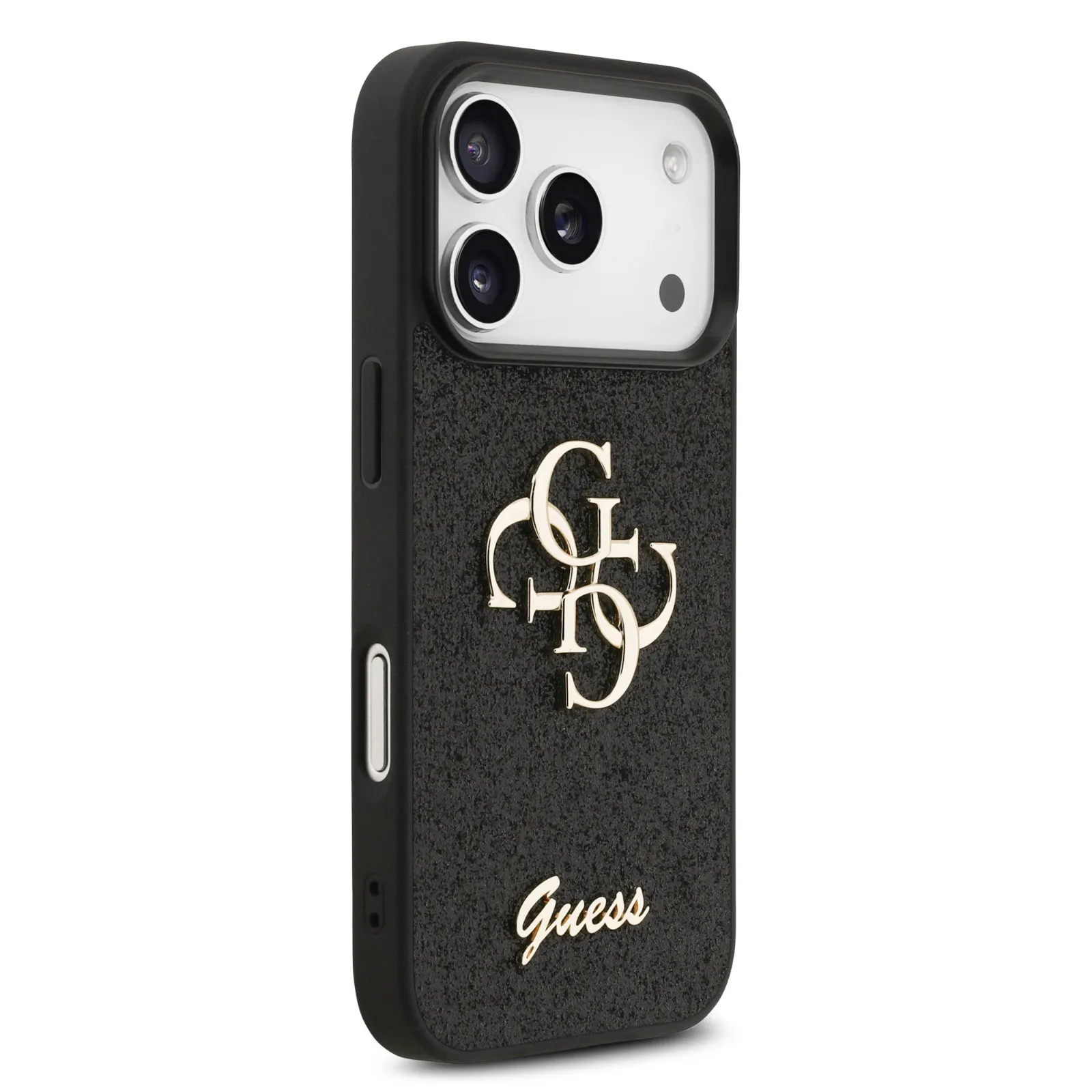 Guess, PU Glitter Case With Big 4G Metal Logo, iphone 17 Pro Max