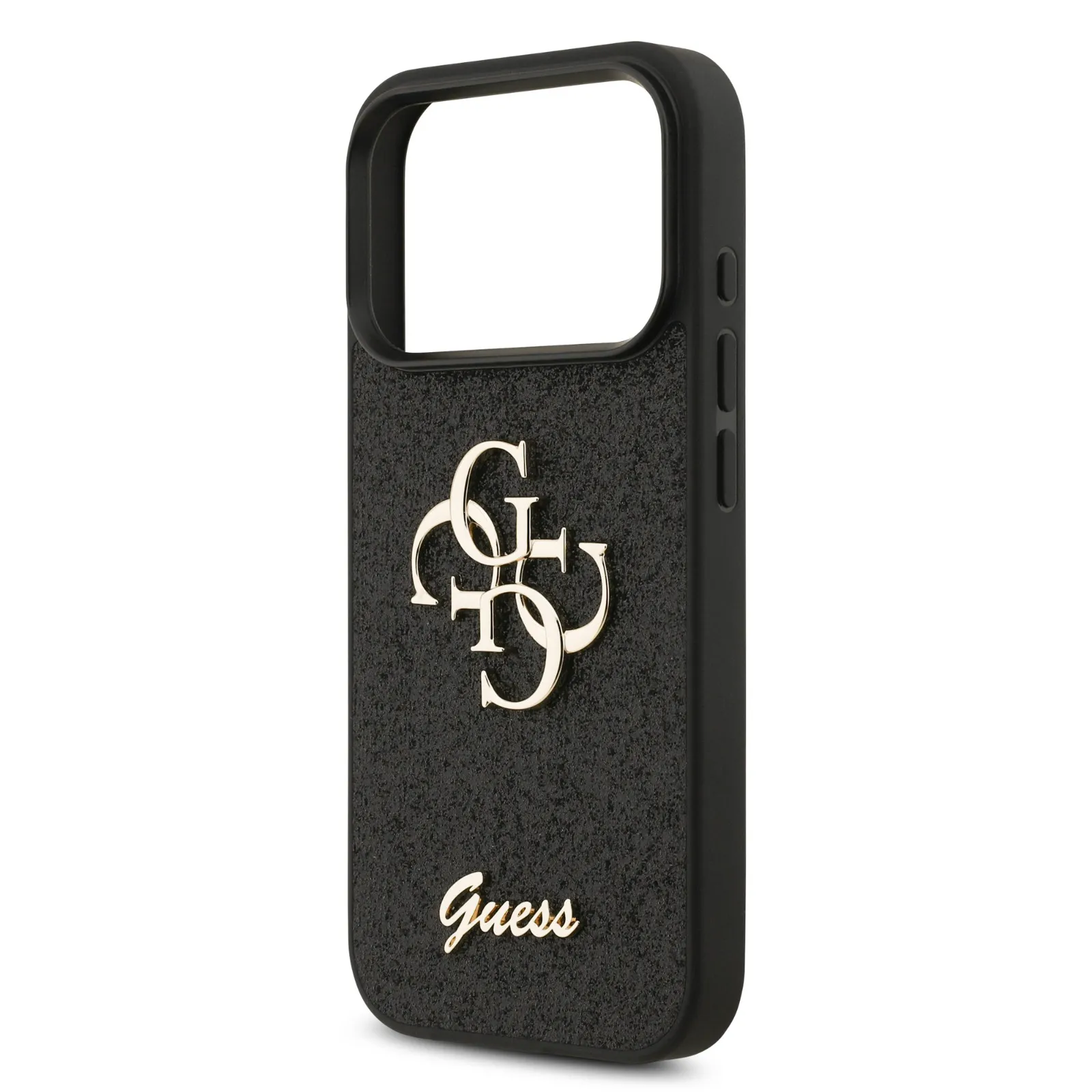 Guess, PU Glitter Case With Big 4G Metal Logo, iphone 17 Pro Max
