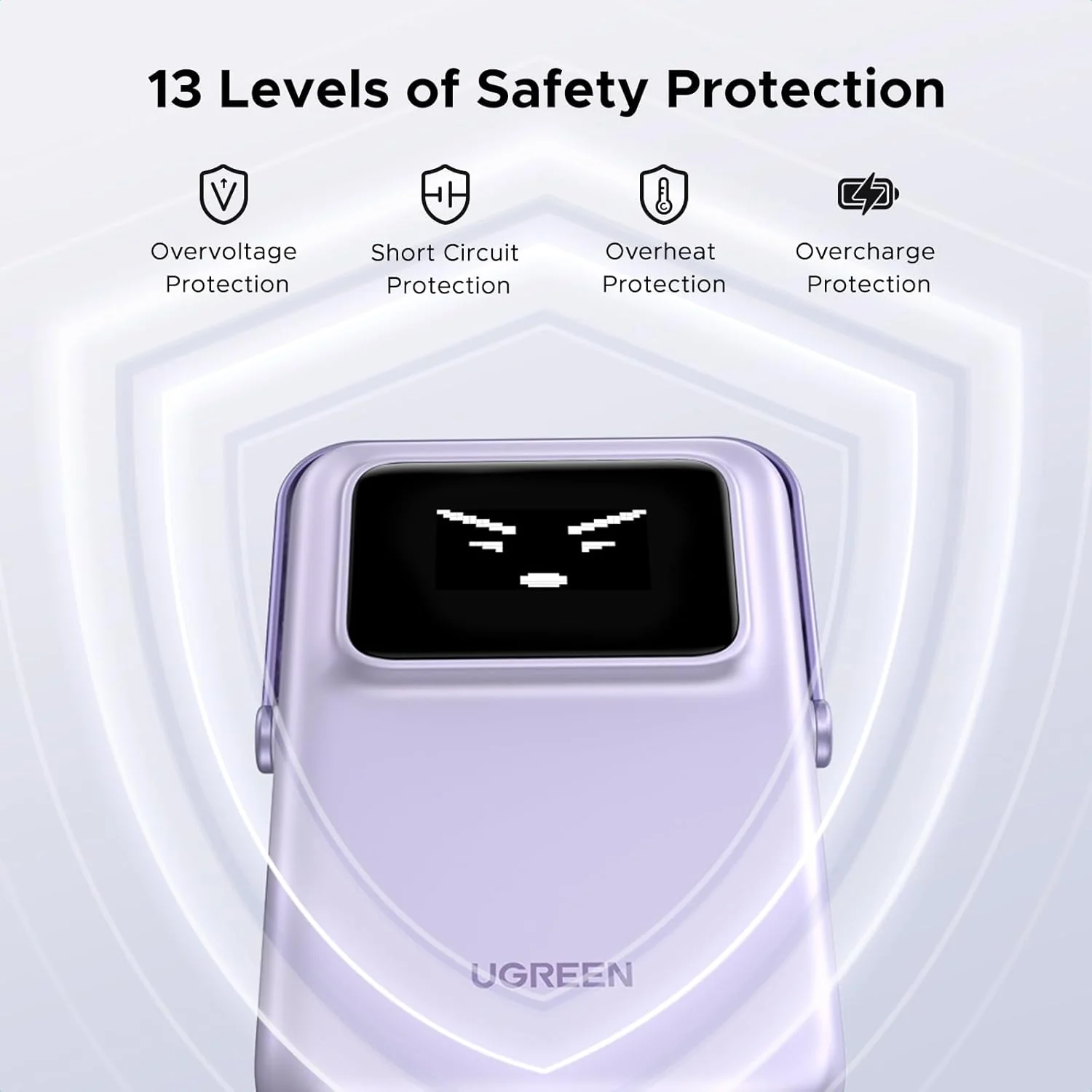 UGREEN 45328, Uno Magnetic Wireless Power Bank 10000mAh 20W - Purple