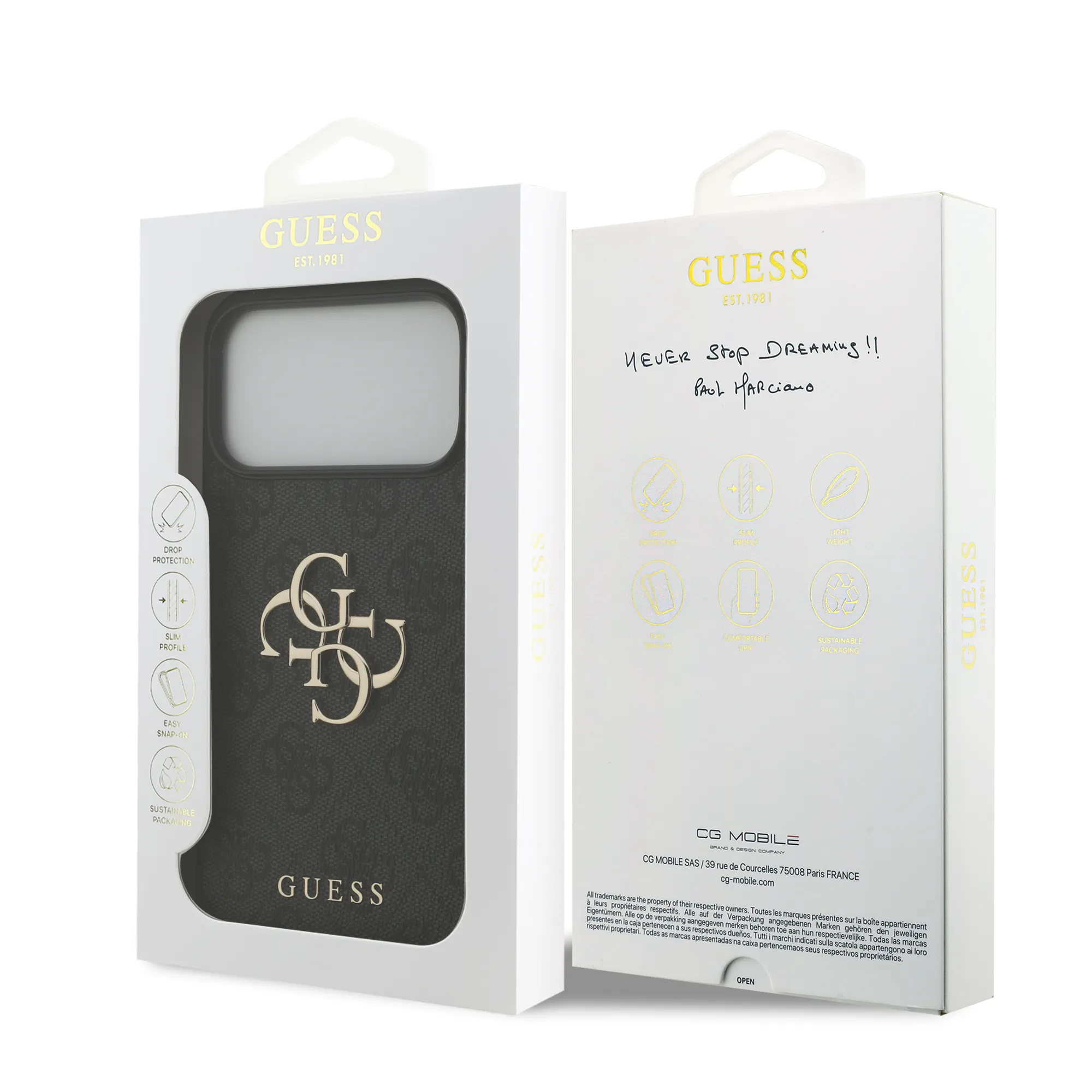 Guess, Magsafe PU Leather Case With Big 4G & Classic Logo, Iphone 17 Pro Max