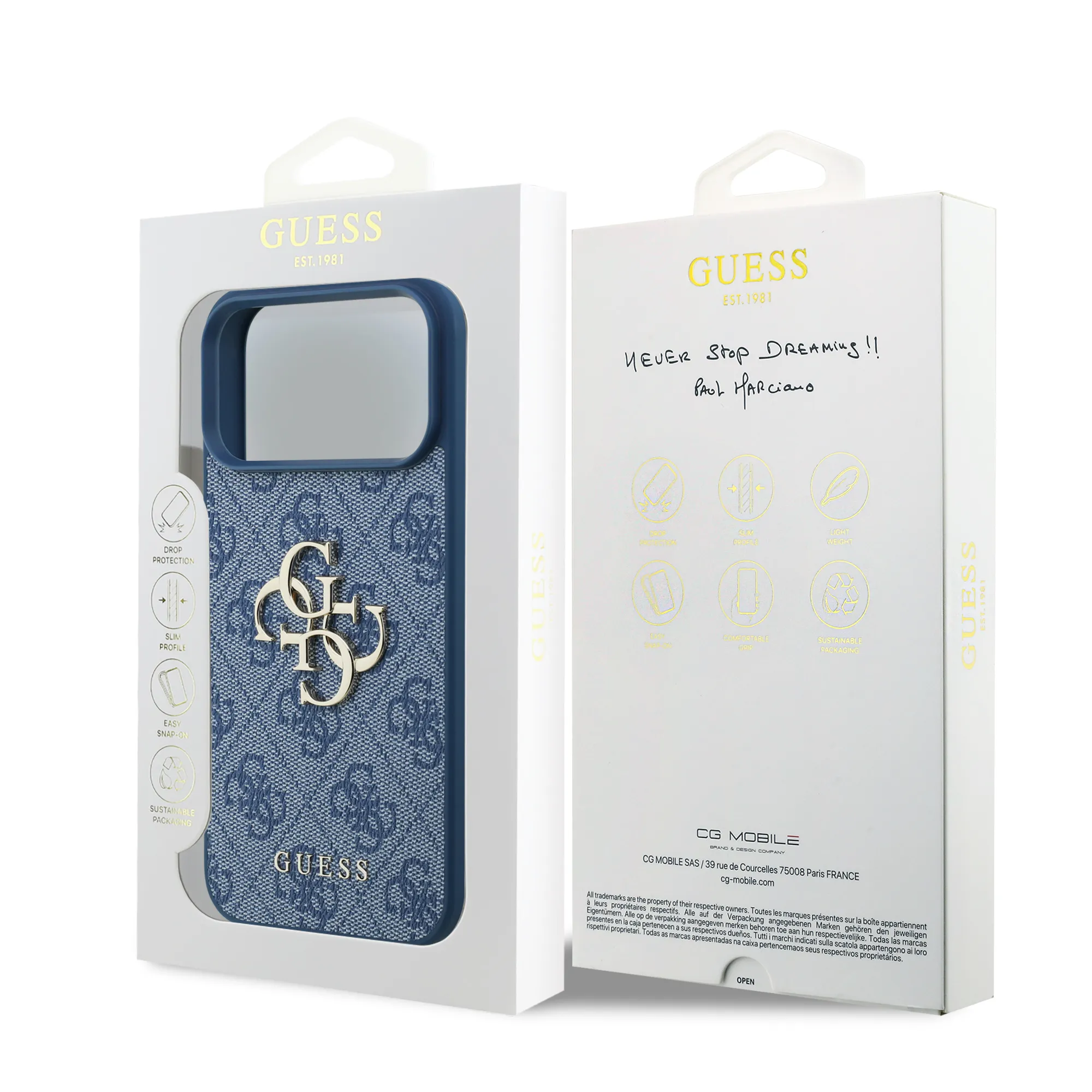 Guess, Magsafe PU Leather Case With Big 4G & Classic Logo, Iphone 17 Pro Max