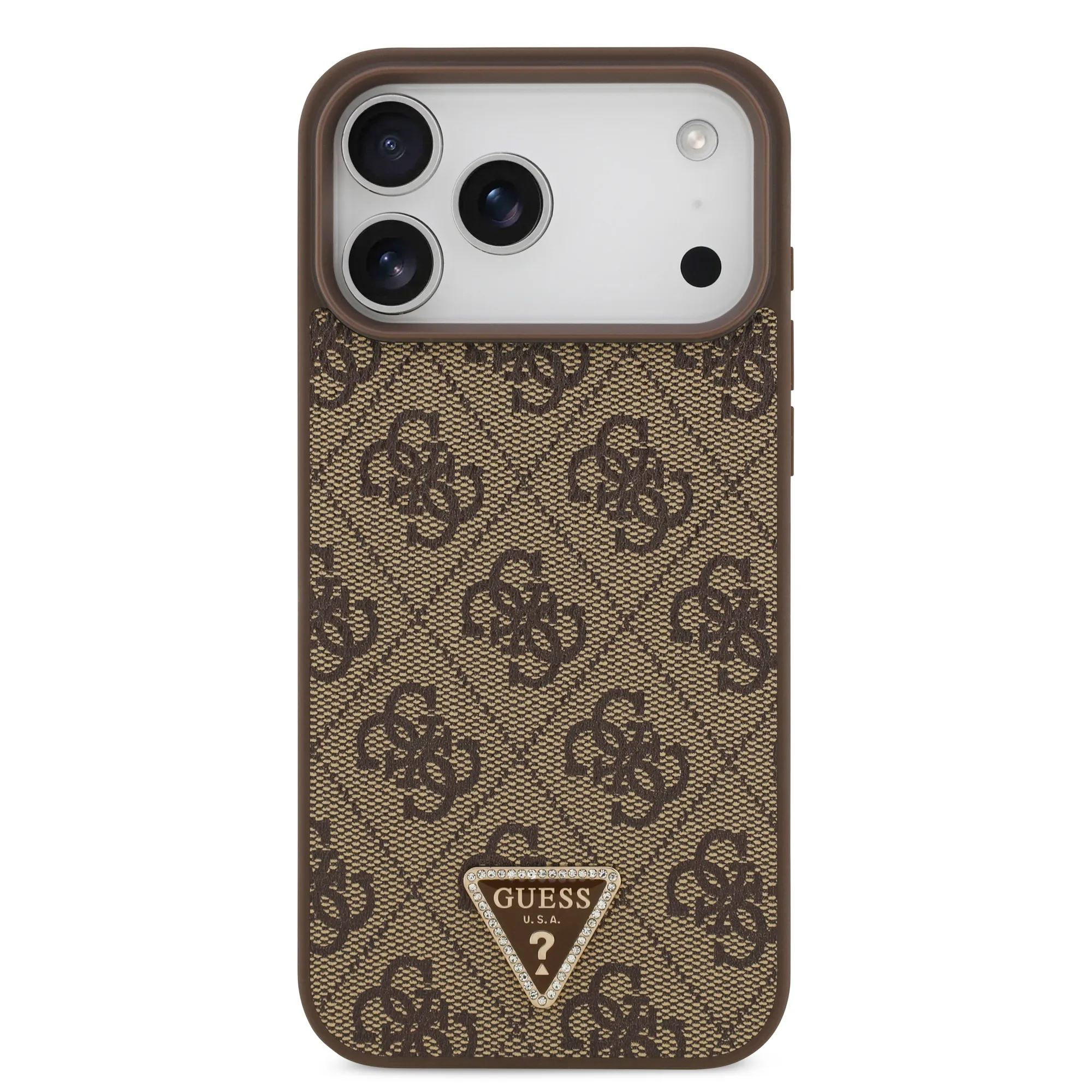Guess, MagSafe 4G PU Leather Case with Triangle Logo, iPhone 17 Pro Max