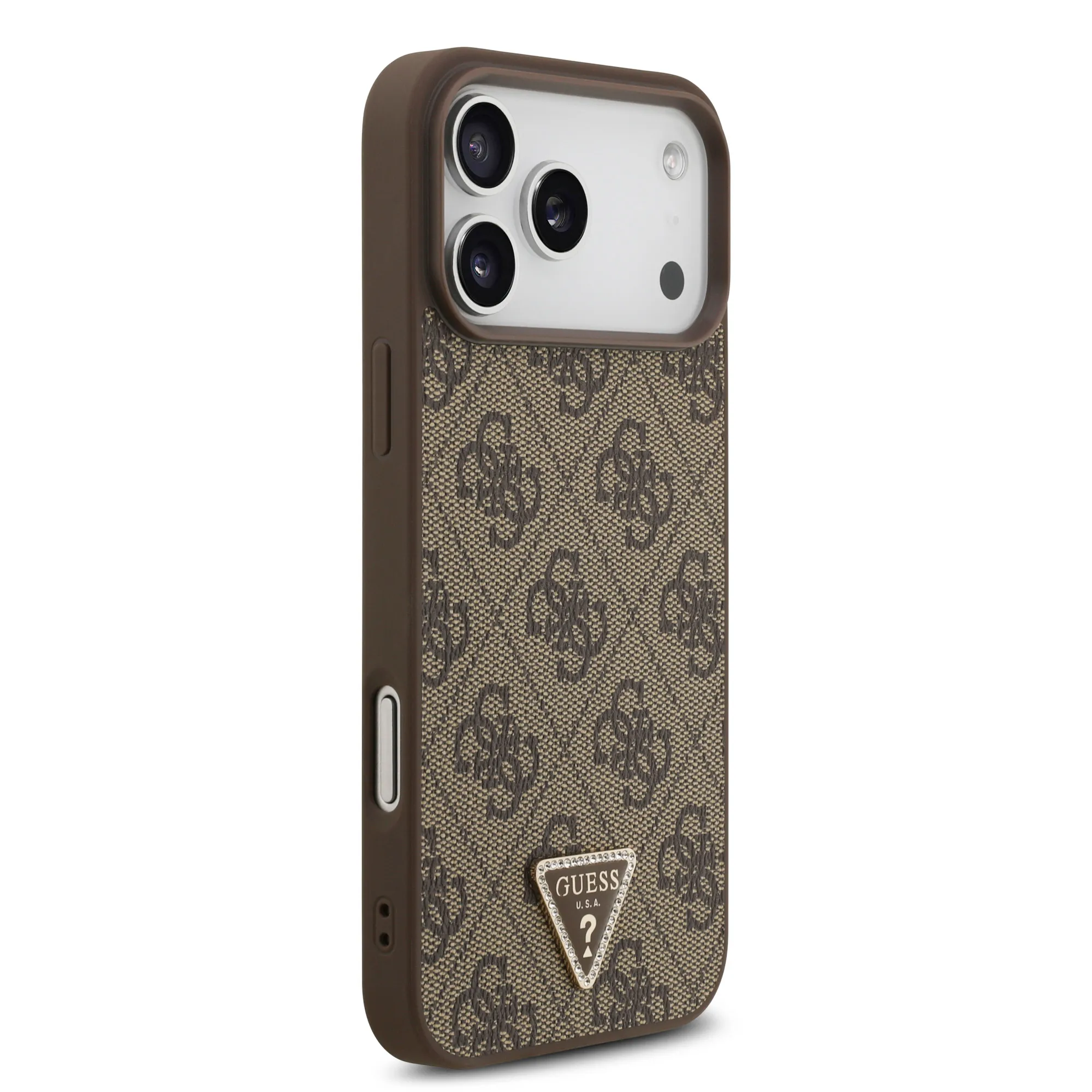 Guess, MagSafe 4G PU Leather Case with Triangle Logo, iPhone 17 Pro Max