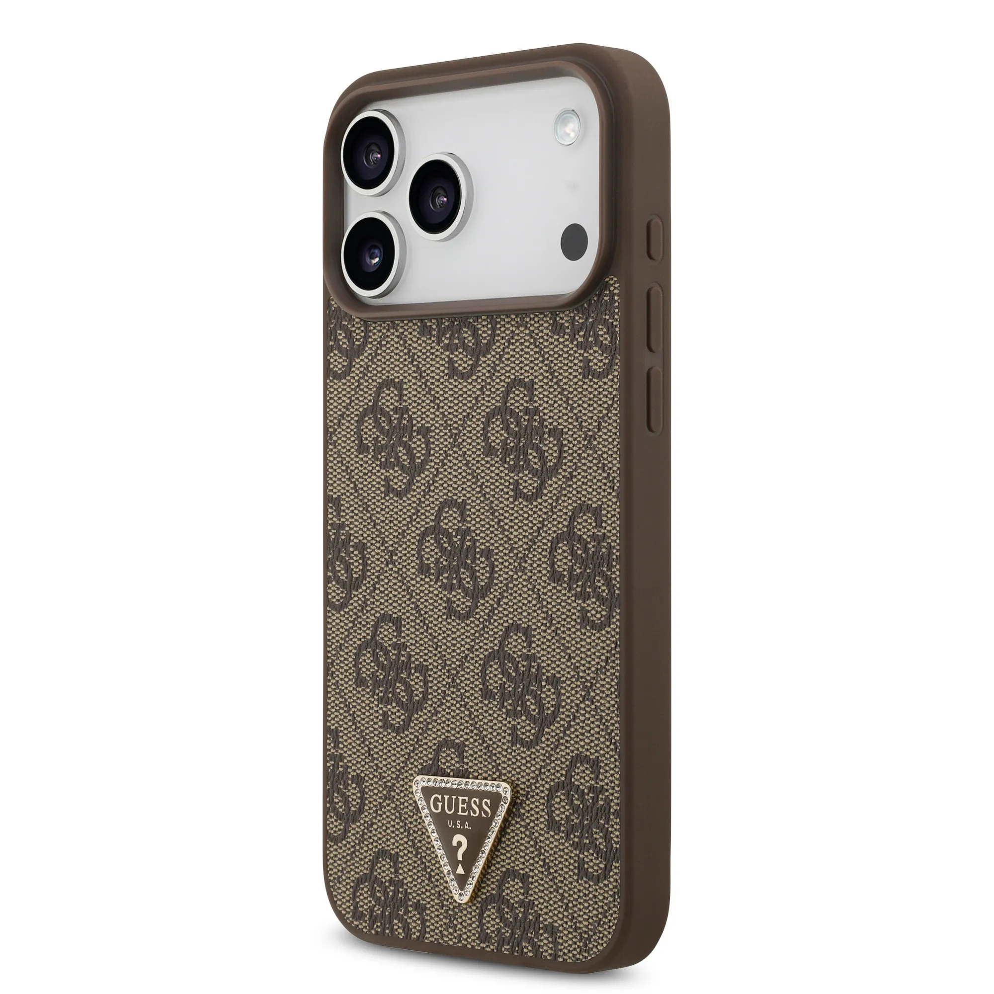 Guess, MagSafe 4G PU Leather Case with Triangle Logo, iPhone 17 Pro Max