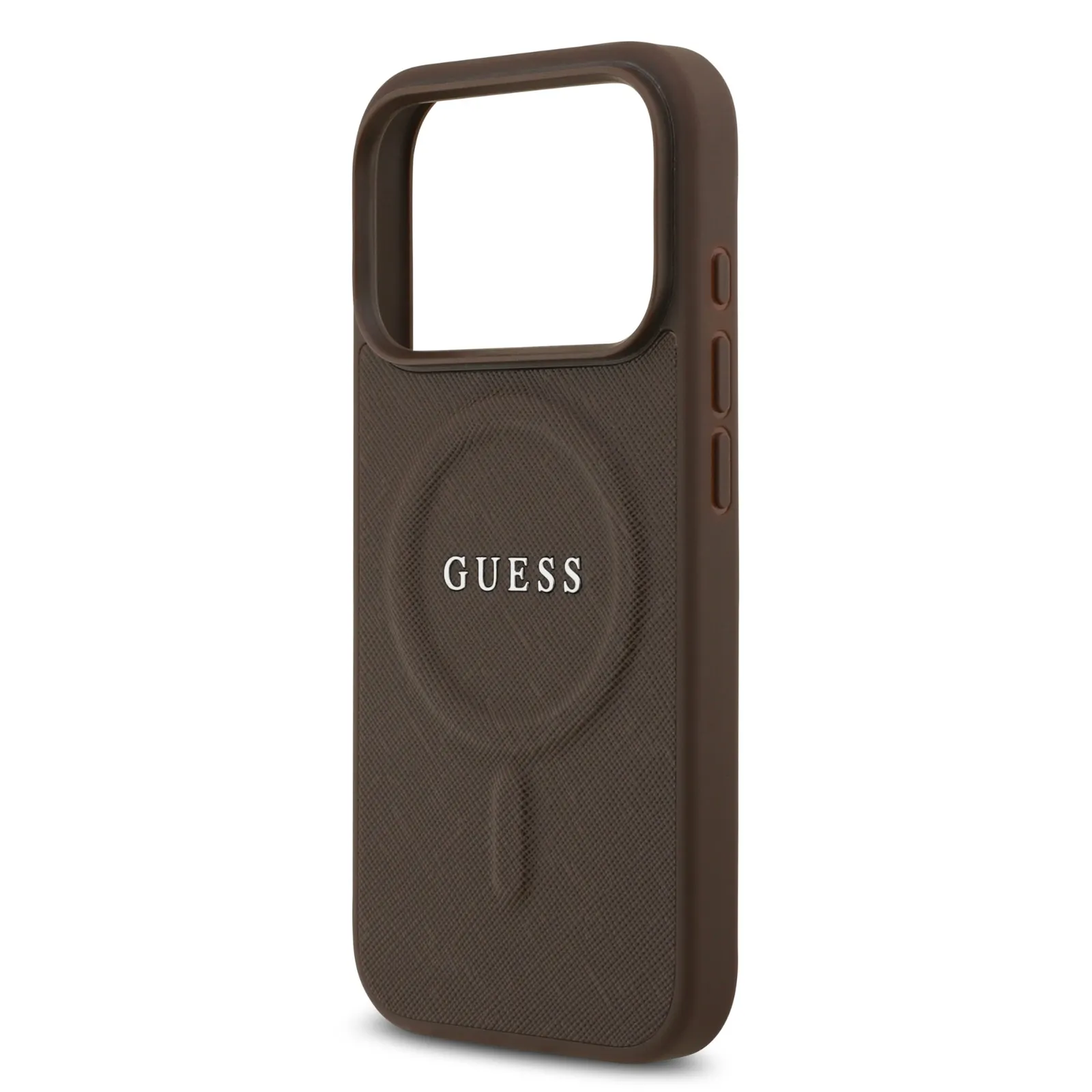 Guess, MagSafe PU Saffiano Leather Case with Classic Logo, iPhone 17 Pro Max