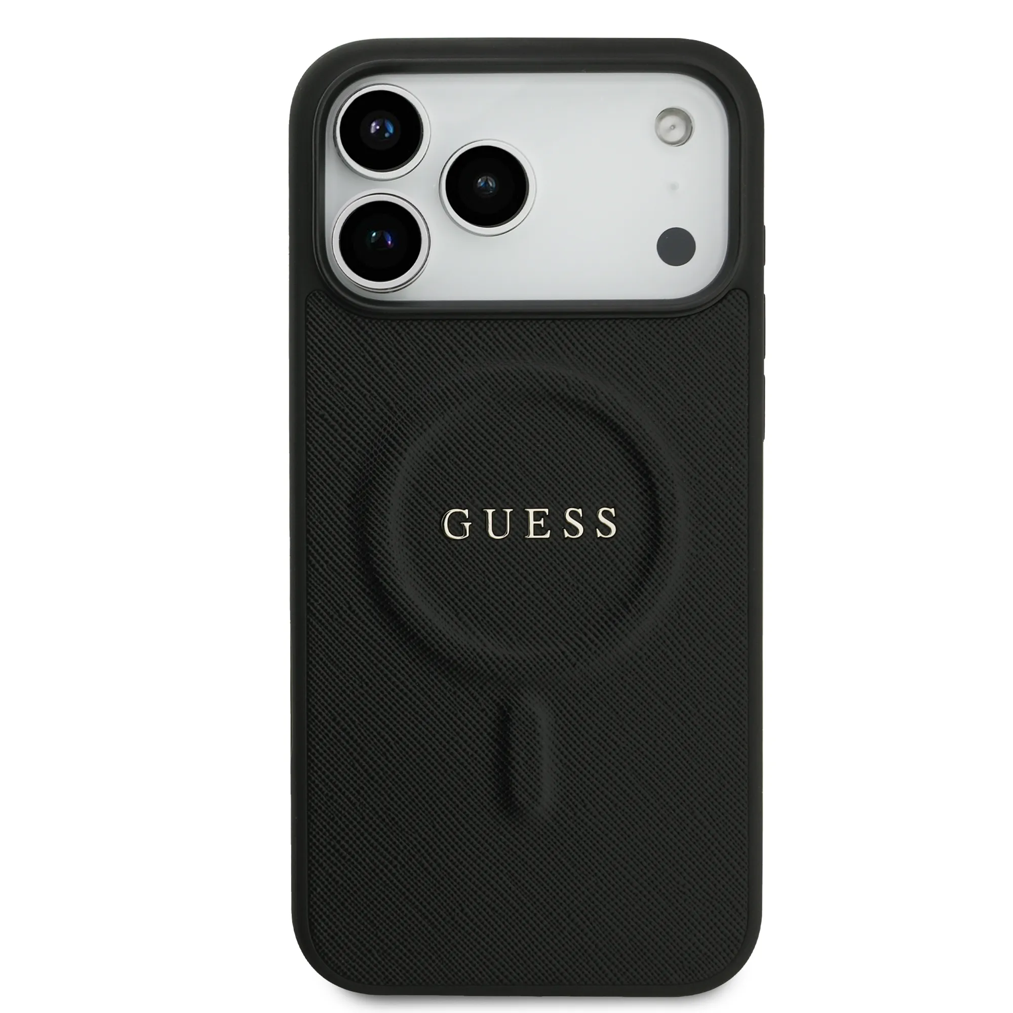 Guess, MagSafe PU Saffiano Leather Case with Classic Logo, iPhone 17 Pro Max