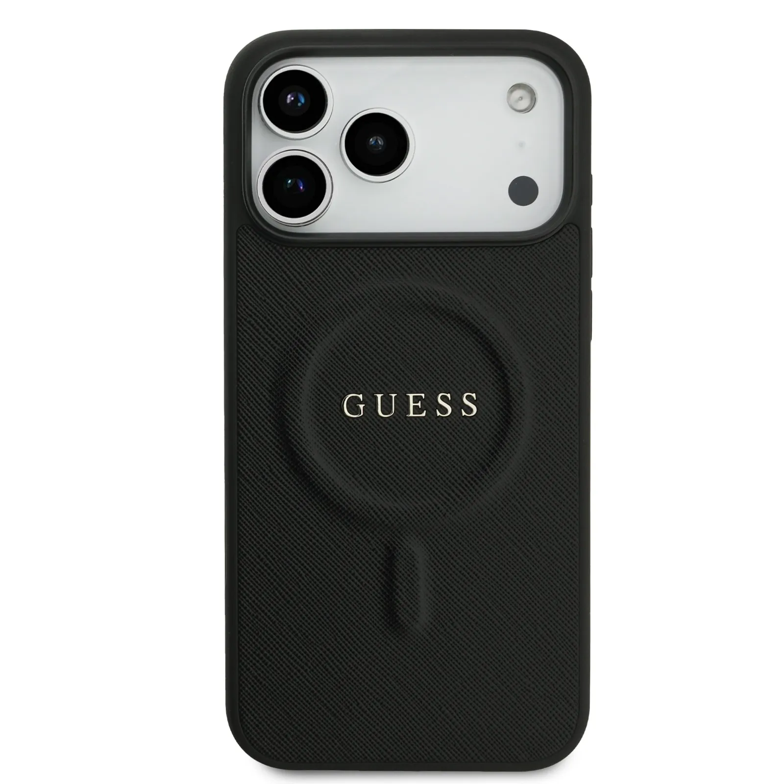 Guess, MagSafe PU Saffiano Leather Case with Classic Logo, iPhone 17 Pro
