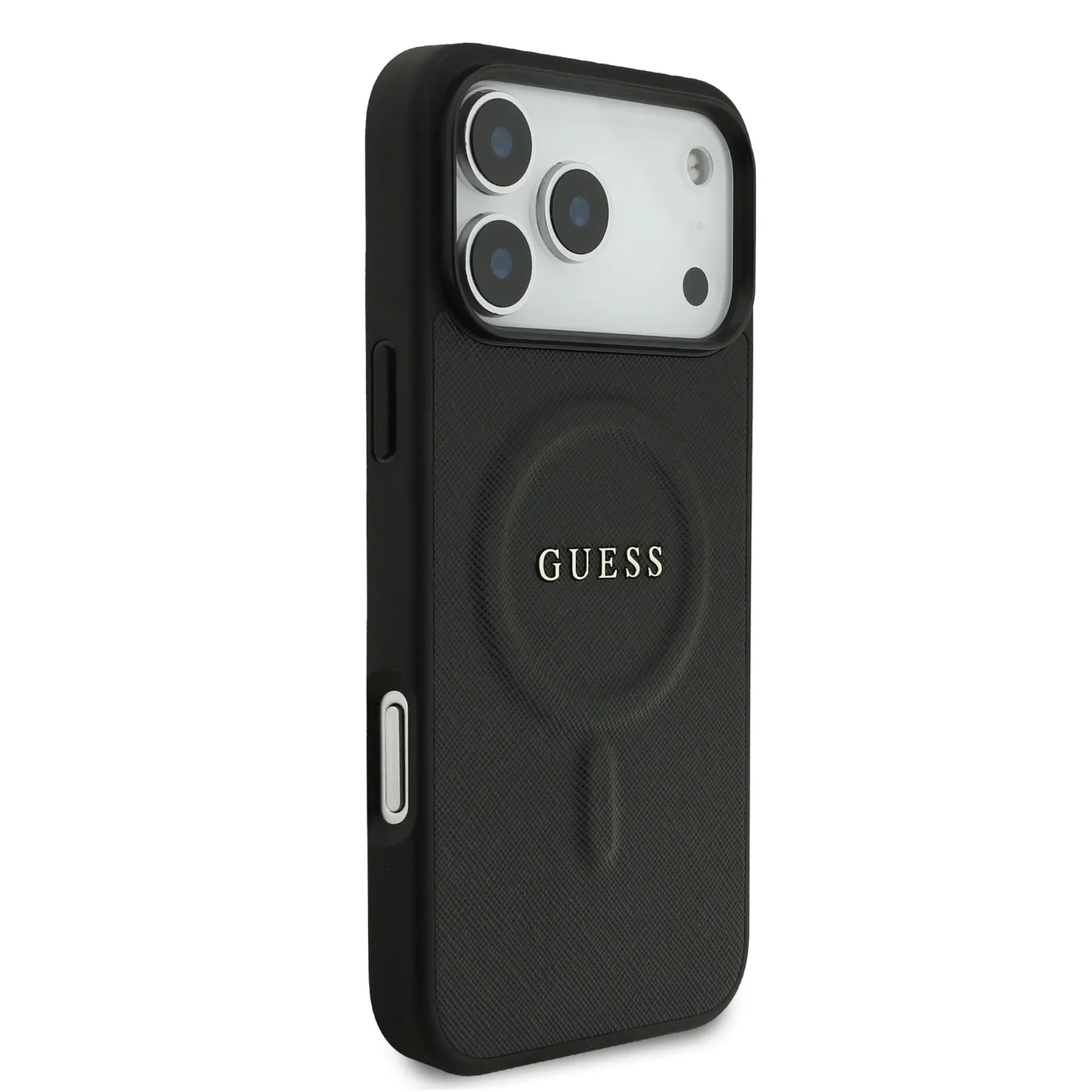 Guess, MagSafe PU Saffiano Leather Case with Classic Logo, iPhone 17 Pro