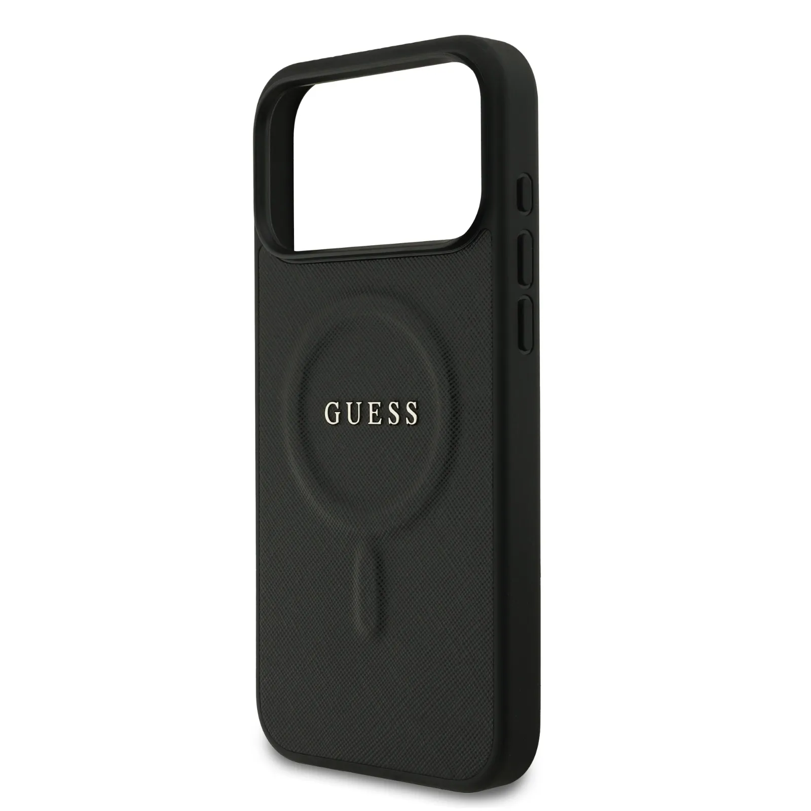 Guess, MagSafe PU Saffiano Leather Case with Classic Logo, iPhone 17 Pro