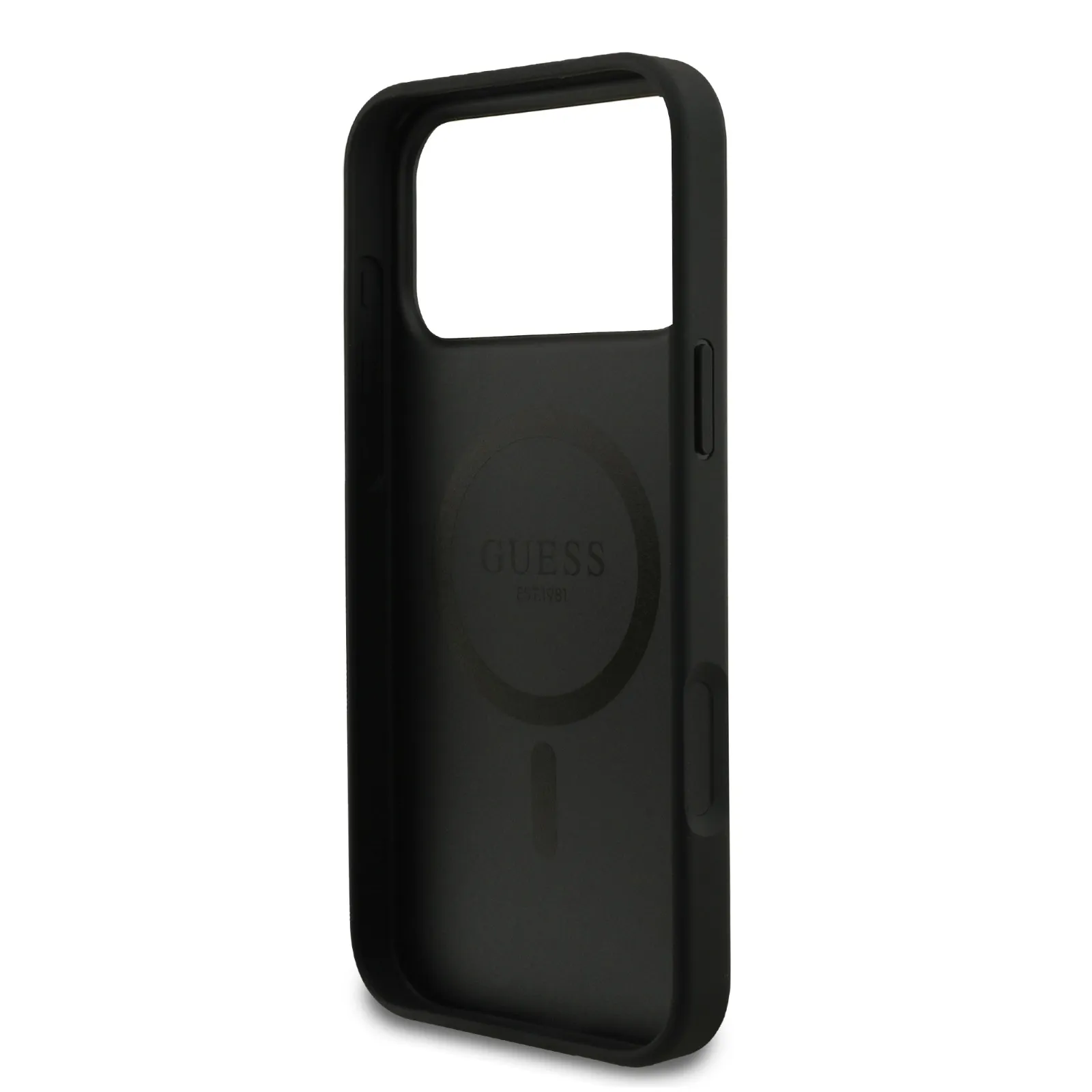 Guess, MagSafe PU Saffiano Leather Case with Classic Logo, iPhone 17 Pro