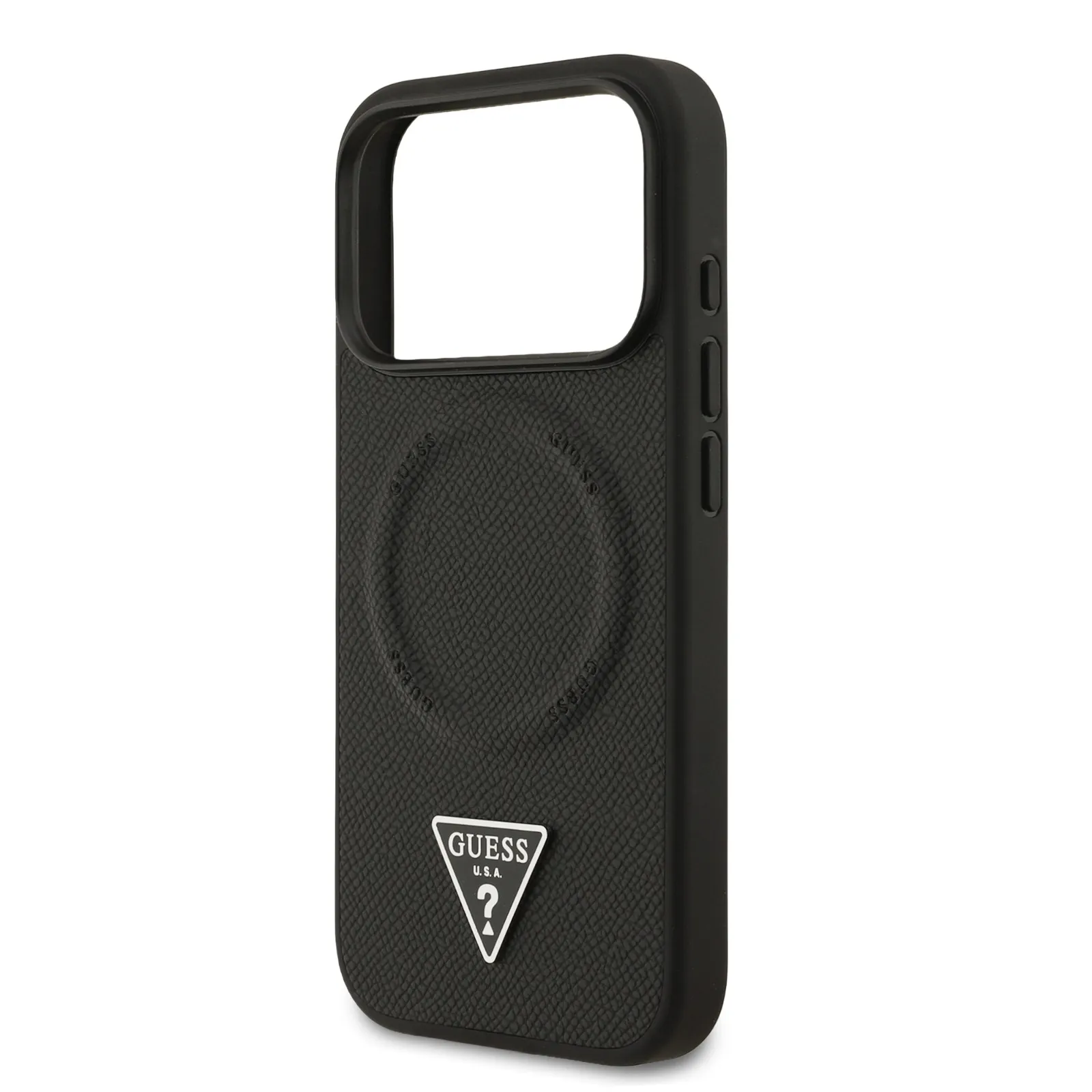 Guess, MagSafe PU Leather Case with Triangle Logo, iPhone 17 Pro Max