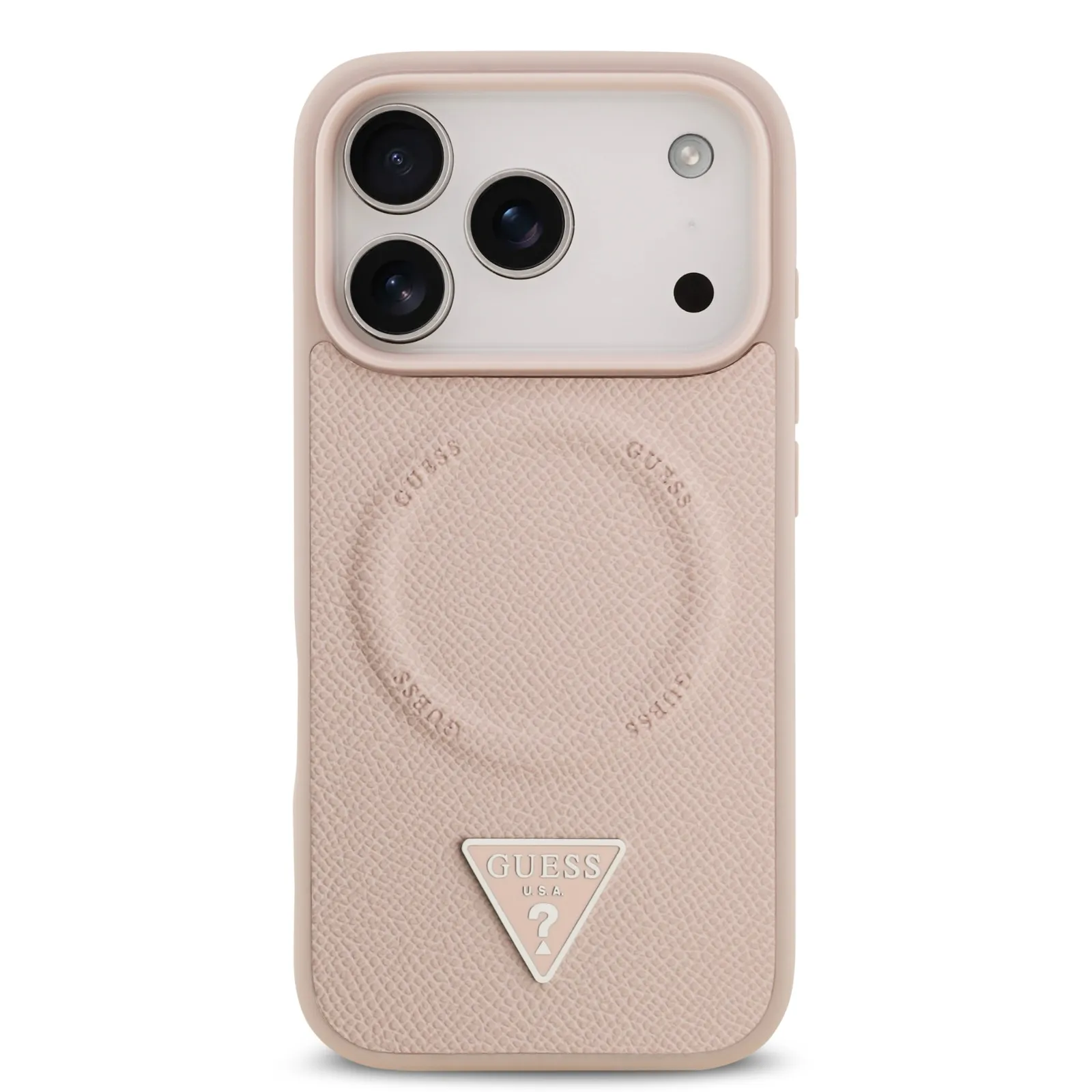 Guess, MagSafe PU Leather Case with Triangle Logo, iPhone 17 Pro Max