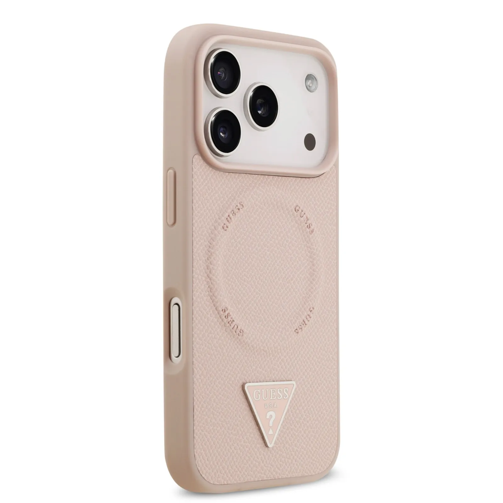Guess, MagSafe PU Leather Case with Triangle Logo, iPhone 17 Pro