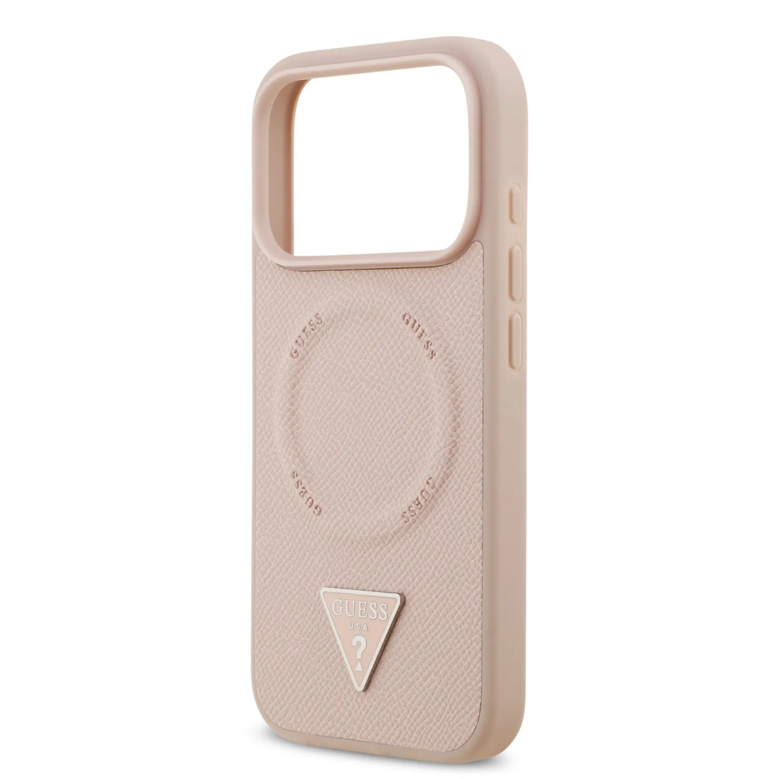 Guess, MagSafe PU Leather Case with Triangle Logo, iPhone 17 Pro