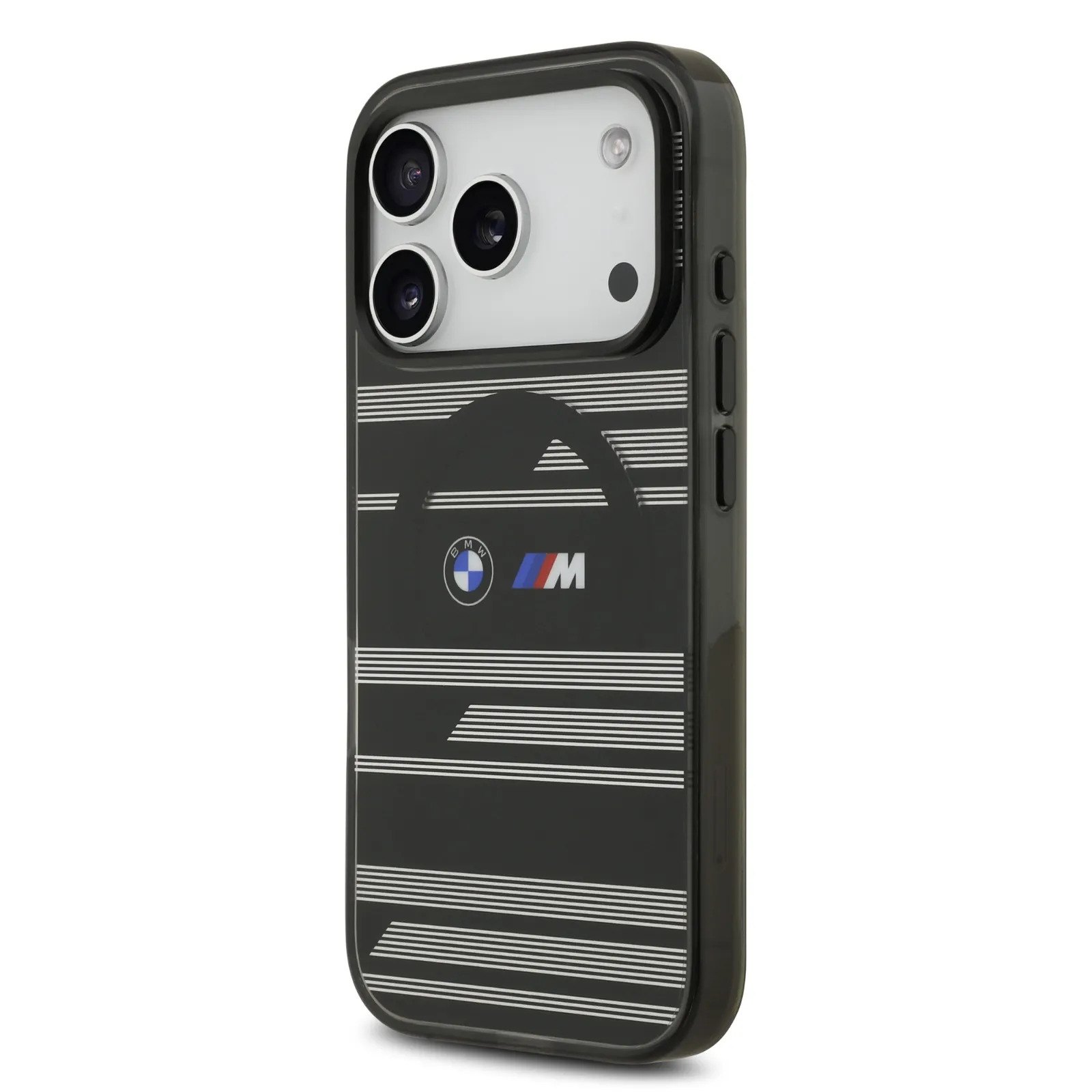BMW, MagSafe Transparent IML Case with Metal Buttons & Line Designs, iPhone 17 Pro