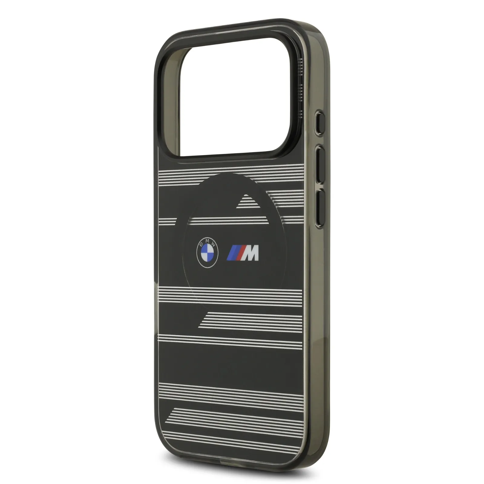 BMW, MagSafe Transparent IML Case with Metal Buttons & Line Designs, iPhone 17 Pro