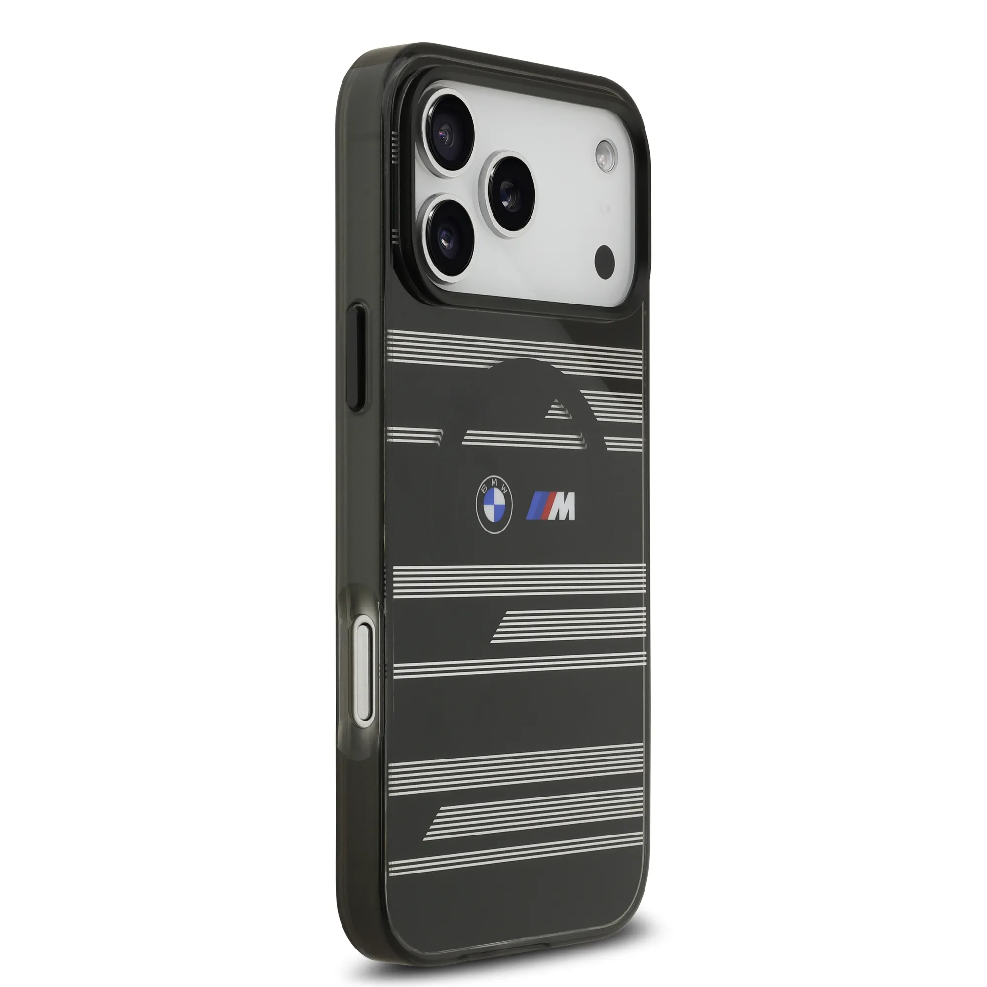 BMW, MagSafe Transparent IML Case with Metal Buttons & Line Designs, iPhone 17 Pro Max