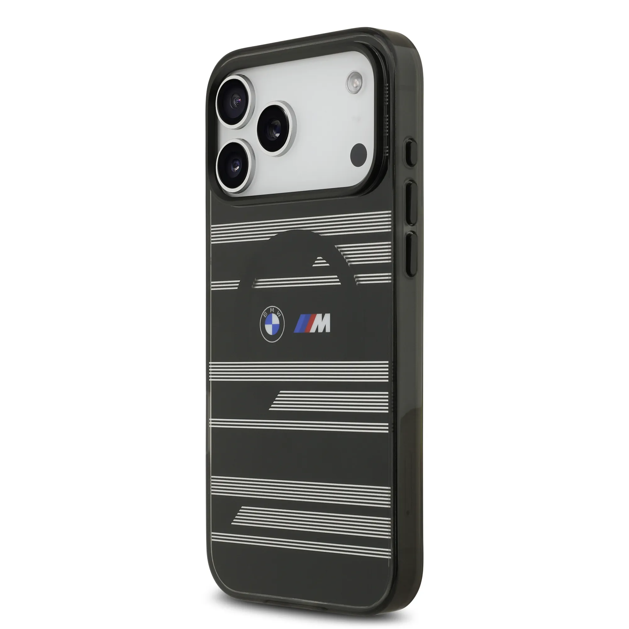 BMW, MagSafe Transparent IML Case with Metal Buttons & Line Designs, iPhone 17 Pro Max