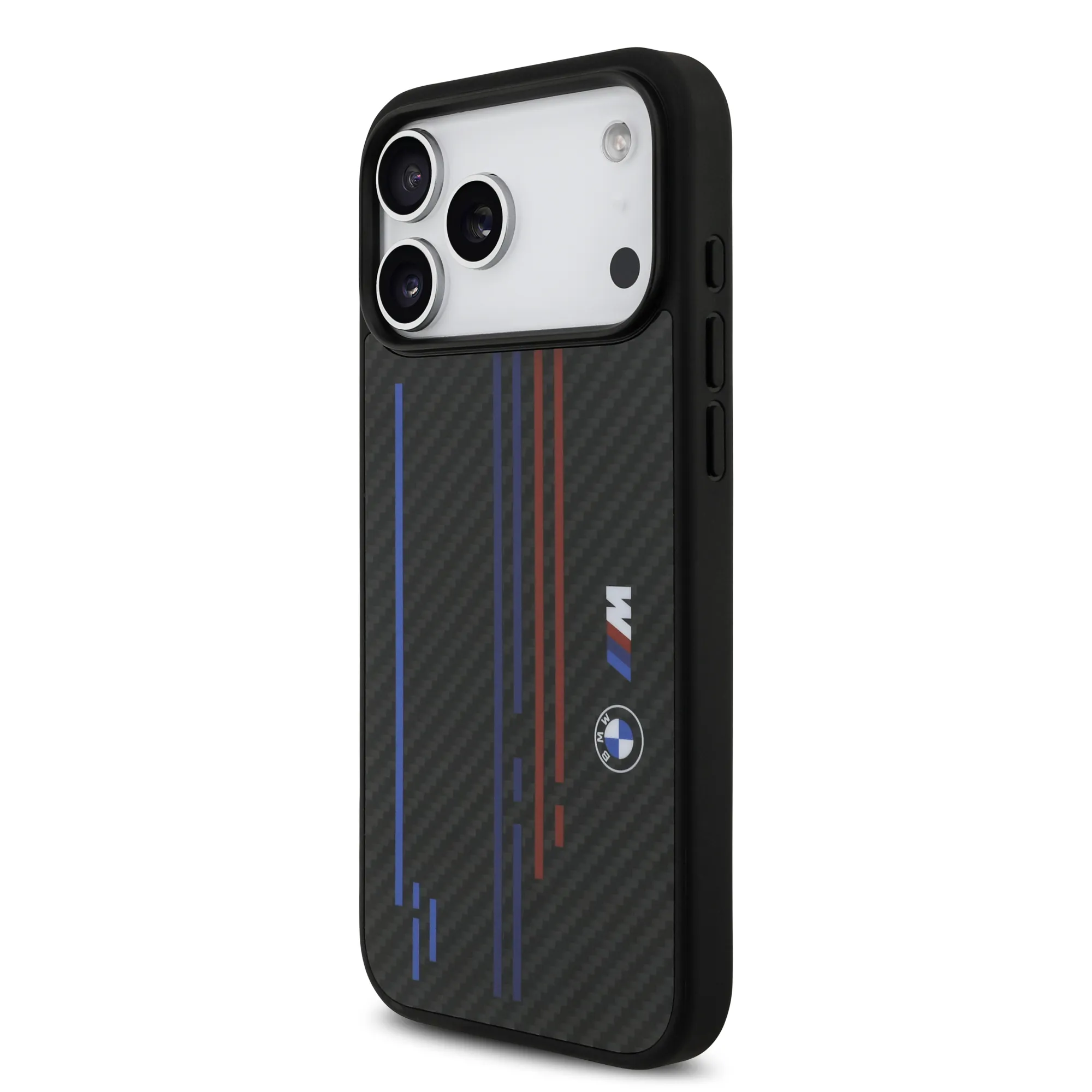 BMW, MagSafe Kevlar Case with Printed Tricolor & Metal Logos, iPhone 17 Pro Max