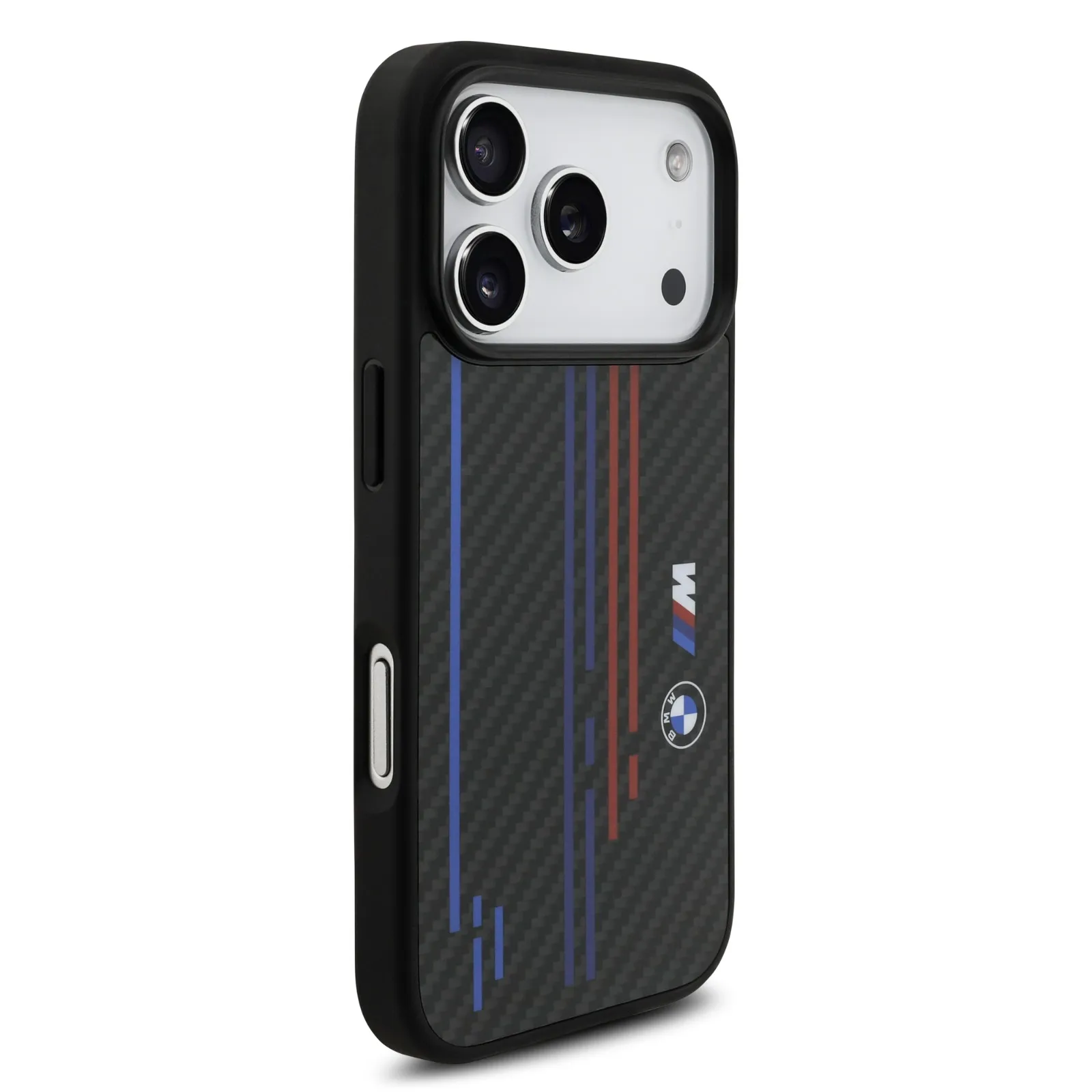 BMW, MagSafe Kevlar Case with Printed Tricolor & Metal Logos, iPhone 17 Pro
