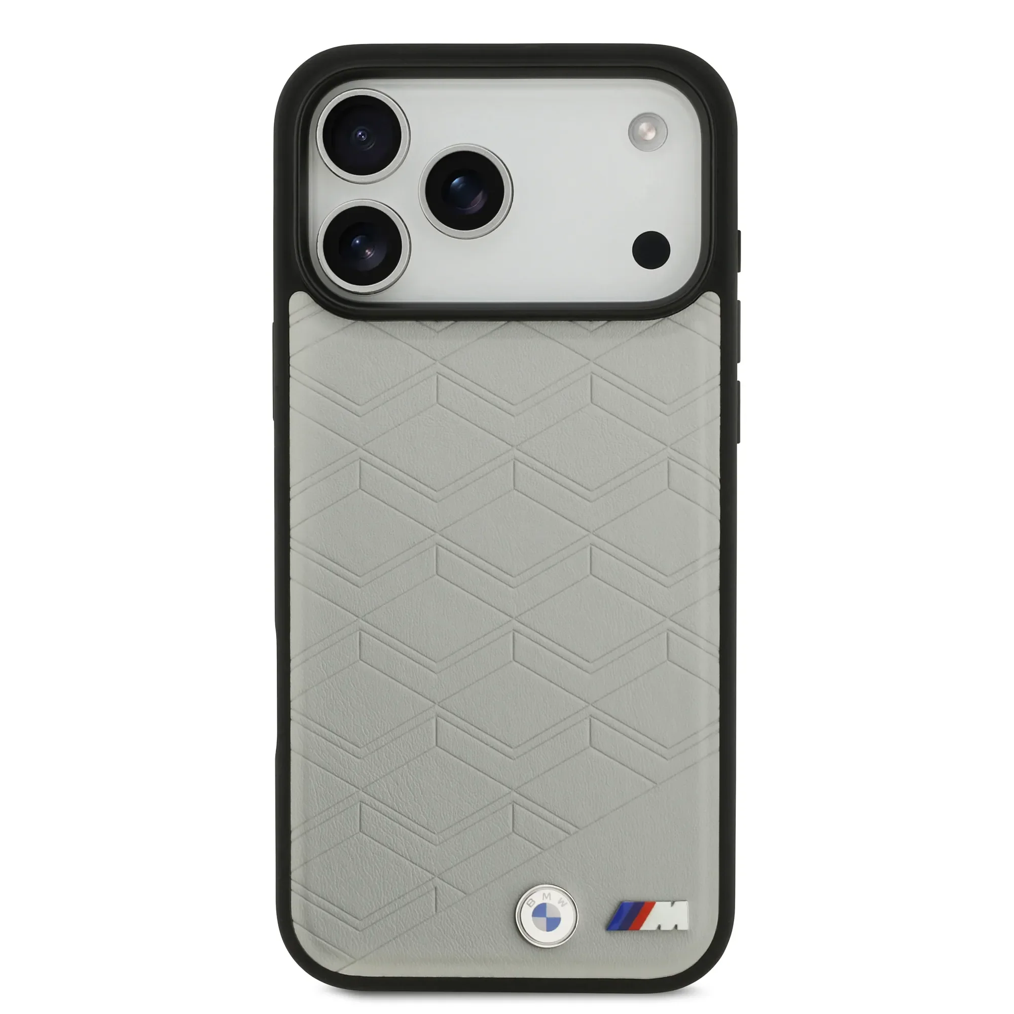 BMW, MagSafe PU Seat-Shaped Leather Case with Metal Logos, iPhone 17 Pro Max